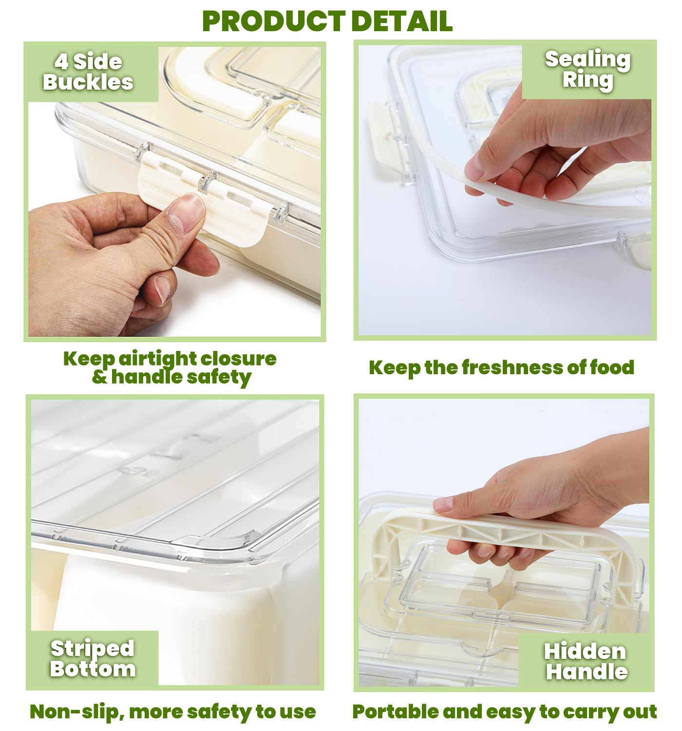 Divided Serving Tray with Lid and Handle, Snackle Box Container Portable Snack Platters with 7 Compartments & Forks, Ice Chilled Organizer for Fruits, Veggies, Salad, Perfect for Entertaining,Picnic