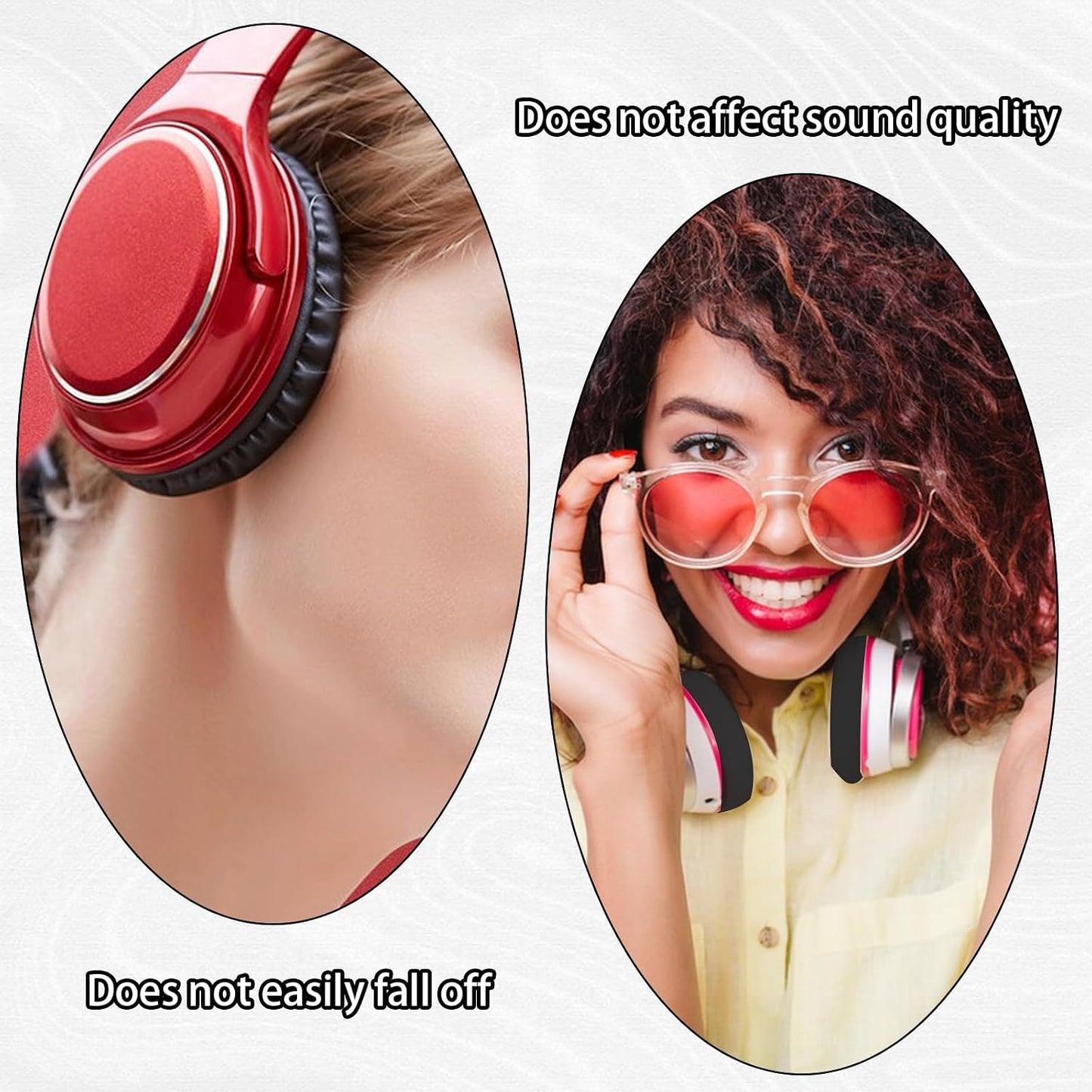 Xyembu 3 3.5" 4.3" Pairs Headphone Ear Covers, Washable Stretchable Earpad Cover, Fabric Headphone-Pads Covers