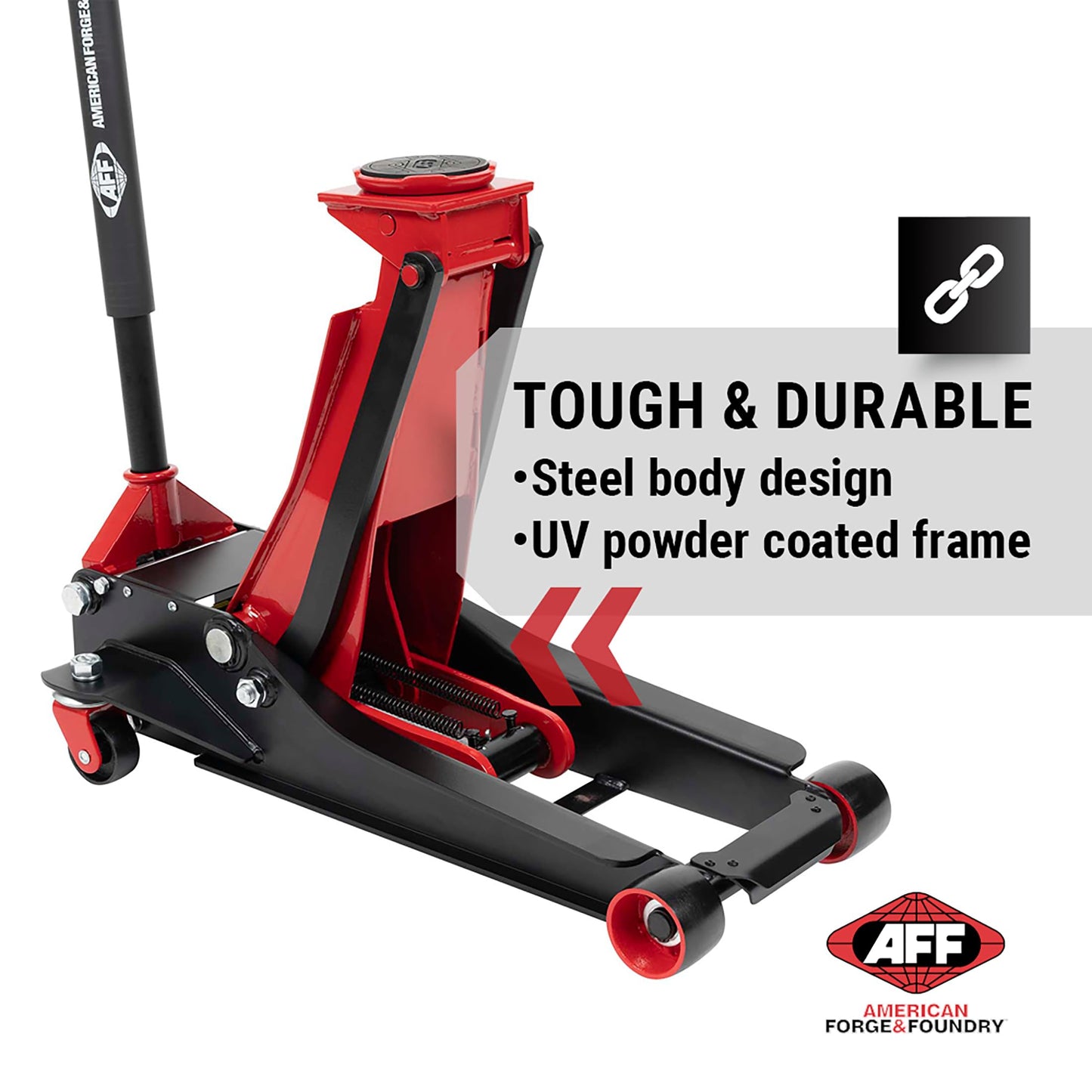 AFF 3.5 Ton Floor Jack - Low Profile Car Jack with Lightning Lift Hydraulic - Heavy Duty