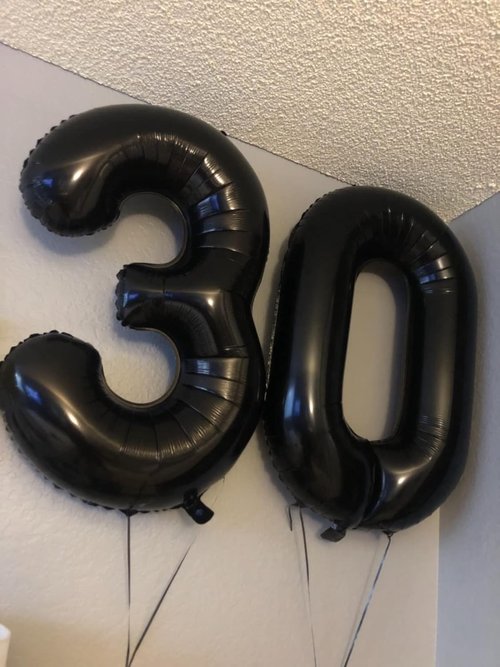 40 Inch Black Number 8 Balloon | Perfect for 8th Birthday Parties, Weddings & Graduations
