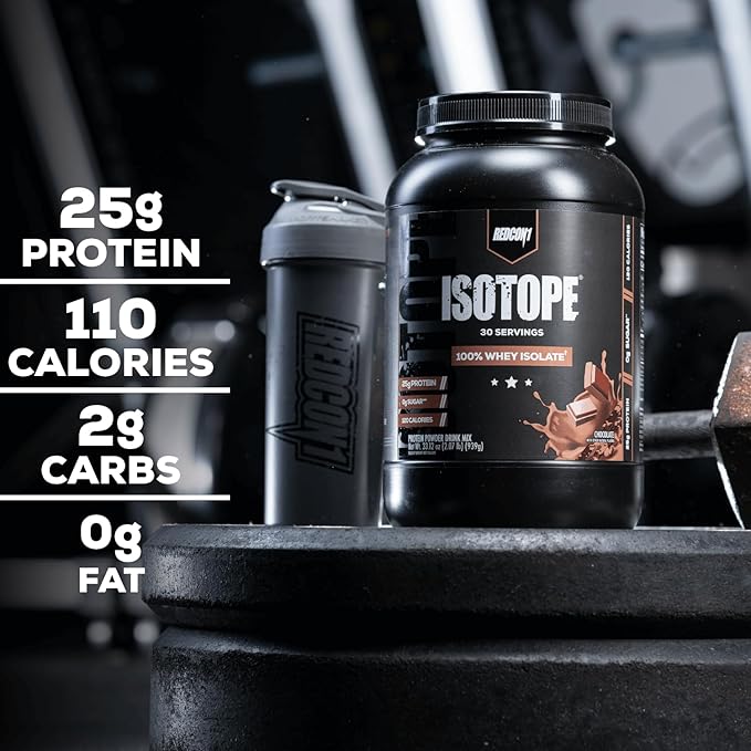 REDCON1 Isotope 100% Whey Isolate, Vanilla - Keto Friendly Whey Protein Powder - Low Carb + Zero Added Sugar Whey Protein Isolate - Keto Protein Powder (71 Servings)