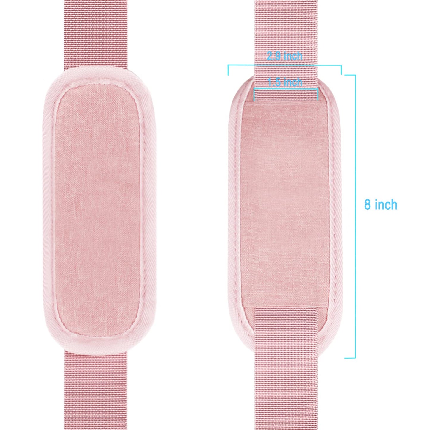 Shoulder Strap, Durable 55" Universal Replacement Laptop Shoulder Strap, Adjustable Comfortable Belt with Metal Hooks for Briefcase, Computer Messenger Bag, Laptop Case Luggage/Duffel/Camera, (Pink)