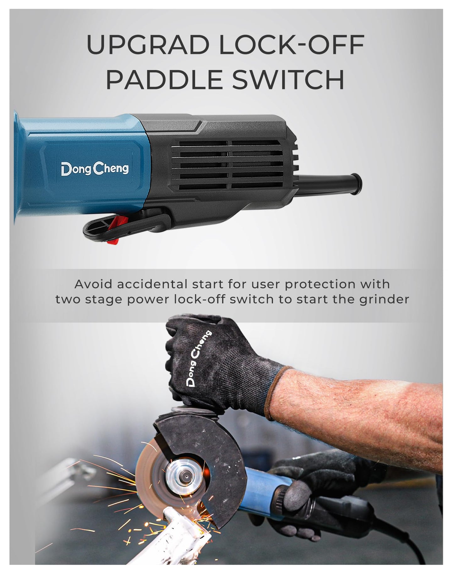 DongCheng 9.2 Amp Power Angle Grinders, 20V Max Cordless Rotary Hammer Drill