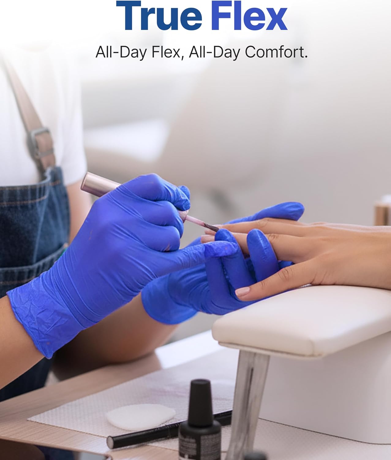 Schneider Nitrile Exam Gloves - Dark Blue Disposable, Latex-Free & Powder-Free | Food Safe for Cooking & Household Use