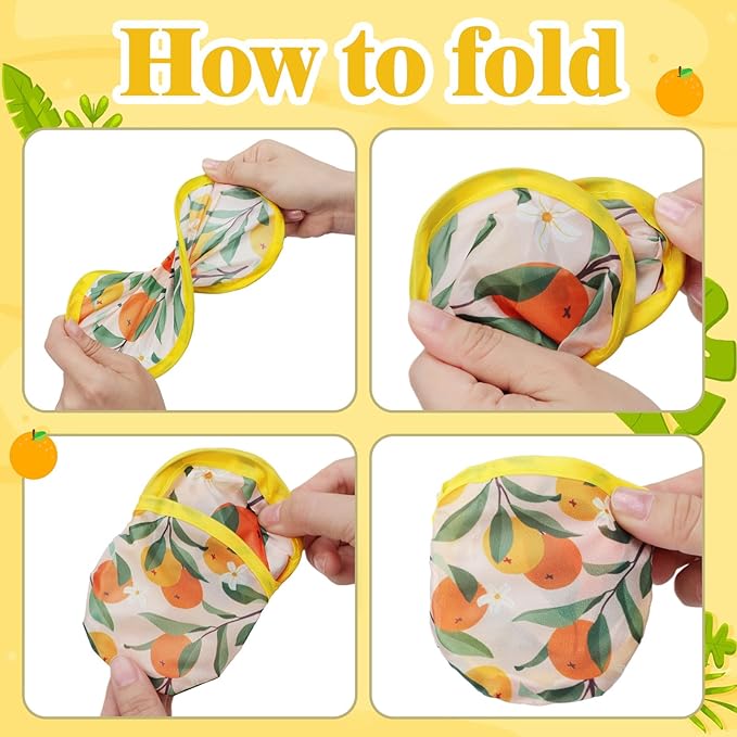 Mototo Foldable Flying Disc Fans, 30PCS Foldable Disc Fan 8 Inch Pop up Round Collapsible Hand Fan Bulk with Pouch for Women Purse Travel Beach Game Wedding Party Favor Decoration, 6 Abstract Style