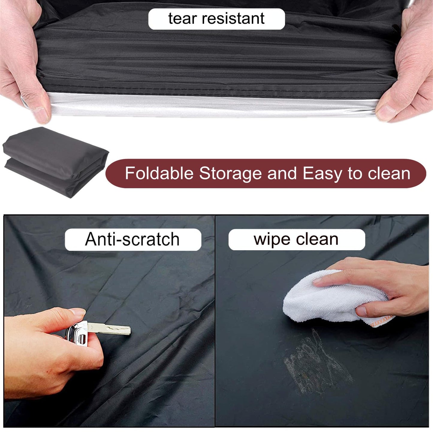 GS Alderaul Portable Ice Bath Tub Cover - Dustproof, Waterproof with Windproof Hem - Outdoor Ice Bath Barrel Cover for Cold Plunge Tub