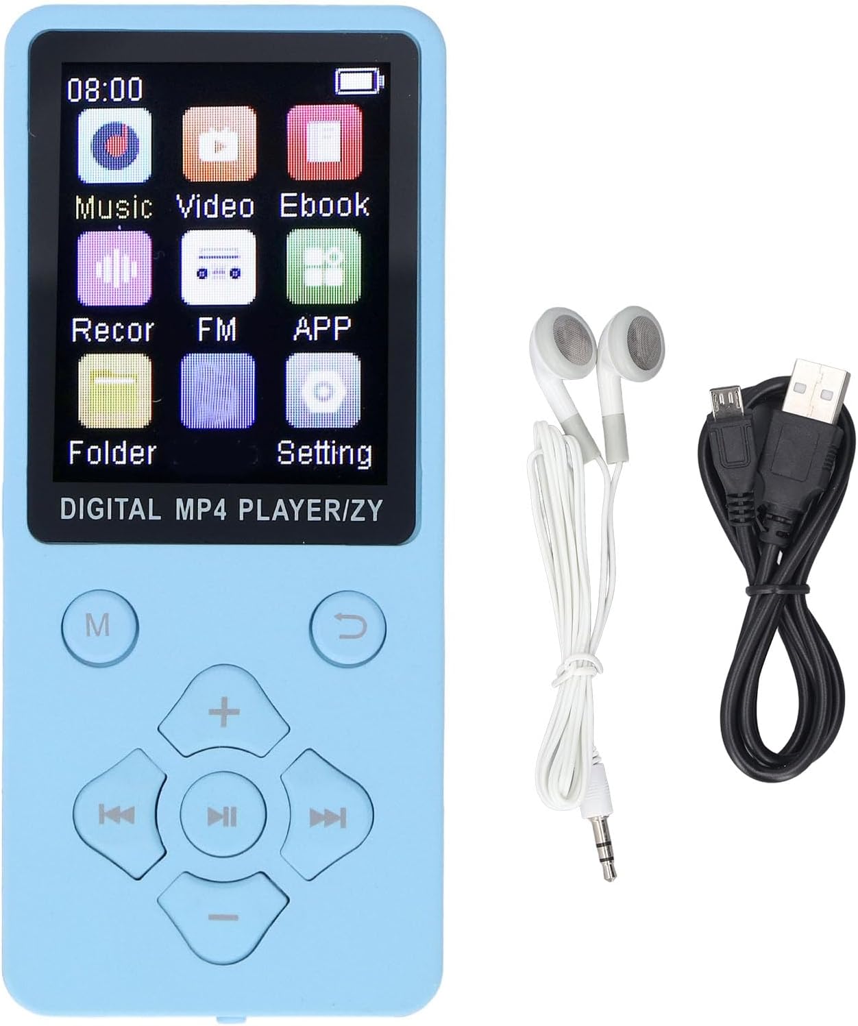 LICAEVEY MP3 1.8in 16G, 128GB Player with Bluetooth, Color Screen Portable HiFi Sound Music Player for Kids, Built