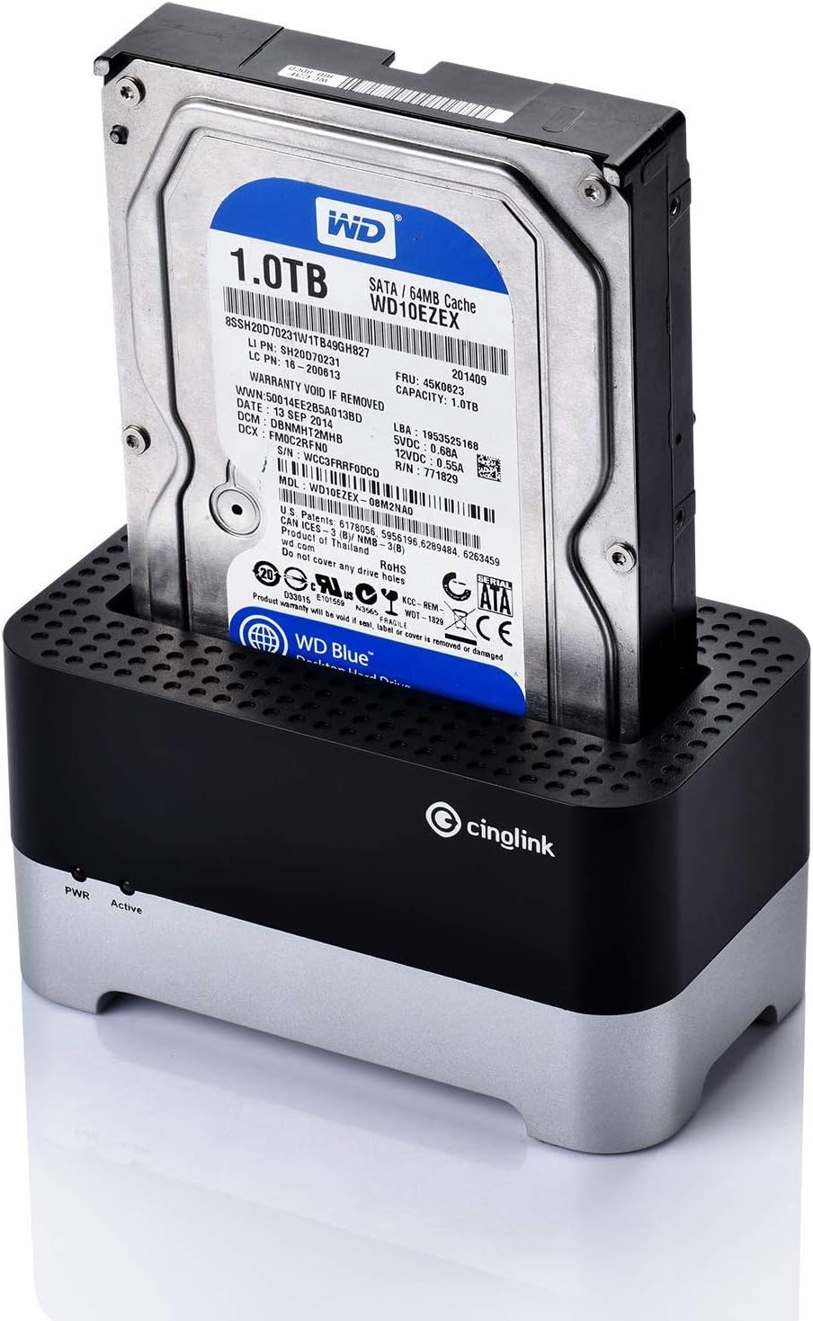 Cinolink 3.0 2.5/3.5 Inch 4ft 3.0 8TB, PS4, USB to SATA Hard Drive Docking Station with USB Cable for HDD/SSD Support