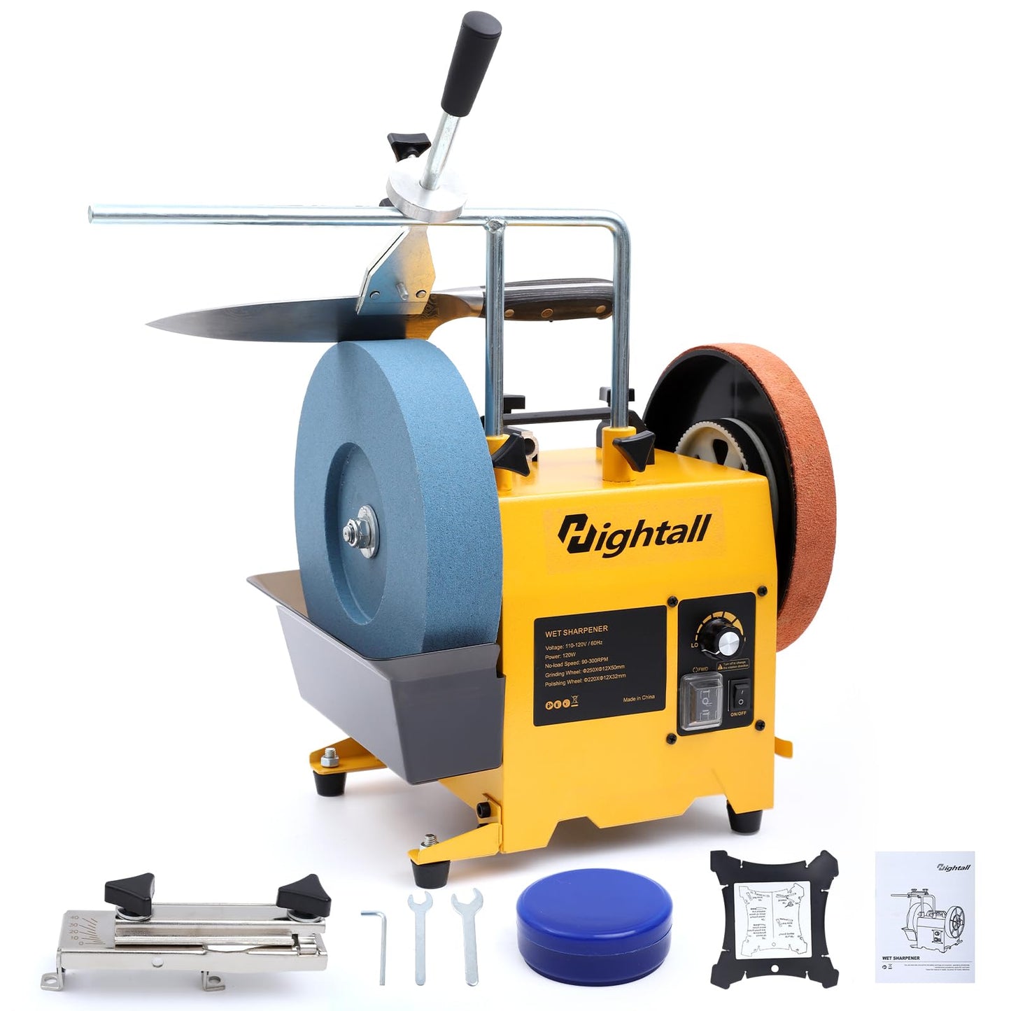 10-Inch Knife Sharpening System,Variable Speed Wet Bench Grinder for Knife, Chisel, Knife, Axe