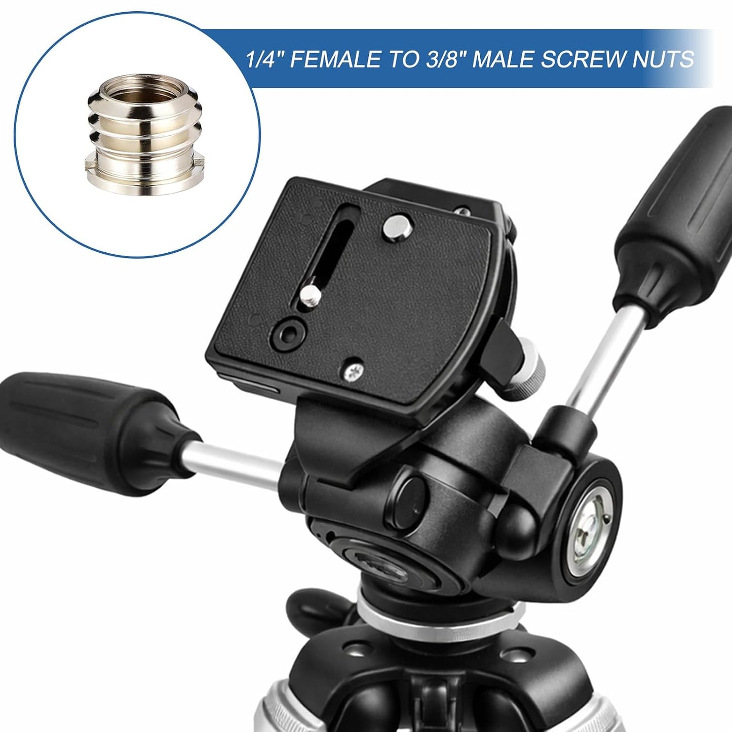 JJUNW 6Pcs Tripod Adapter, Camera Screw Adapter, Stand Adapters Threaded Converter Tripods Mount Adapters, Tripod