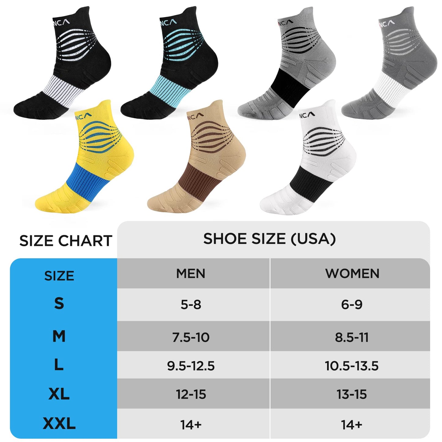 NEENCA Medical Compression Socks for Women & Men Circulation—2 Pairs, Ankle Compression Stockings for Pain Relief, Plantar Fasciitis, Swelling, Running, Nurses, Travel, Pregnancy, Flying. 20-30 mmHg