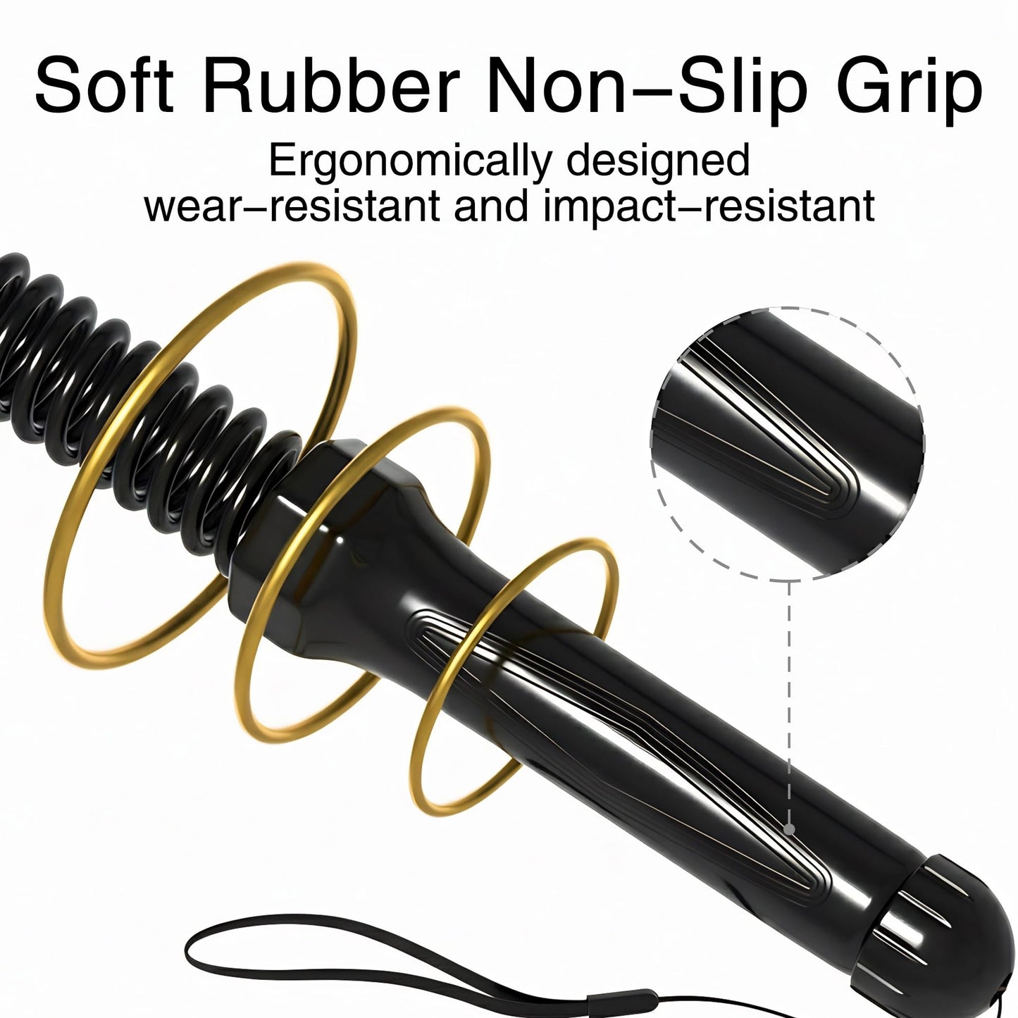 2PCS Weighted Ropeless Battle Ropes, 3.5 lbs in total, Heavy Duty Workout Rope for Home Gym with Training Poster, Portable Workout Rope for Strength Training, HIIT, Cardio, Non-Slip Grip, Fitness Equipment for Men & Women