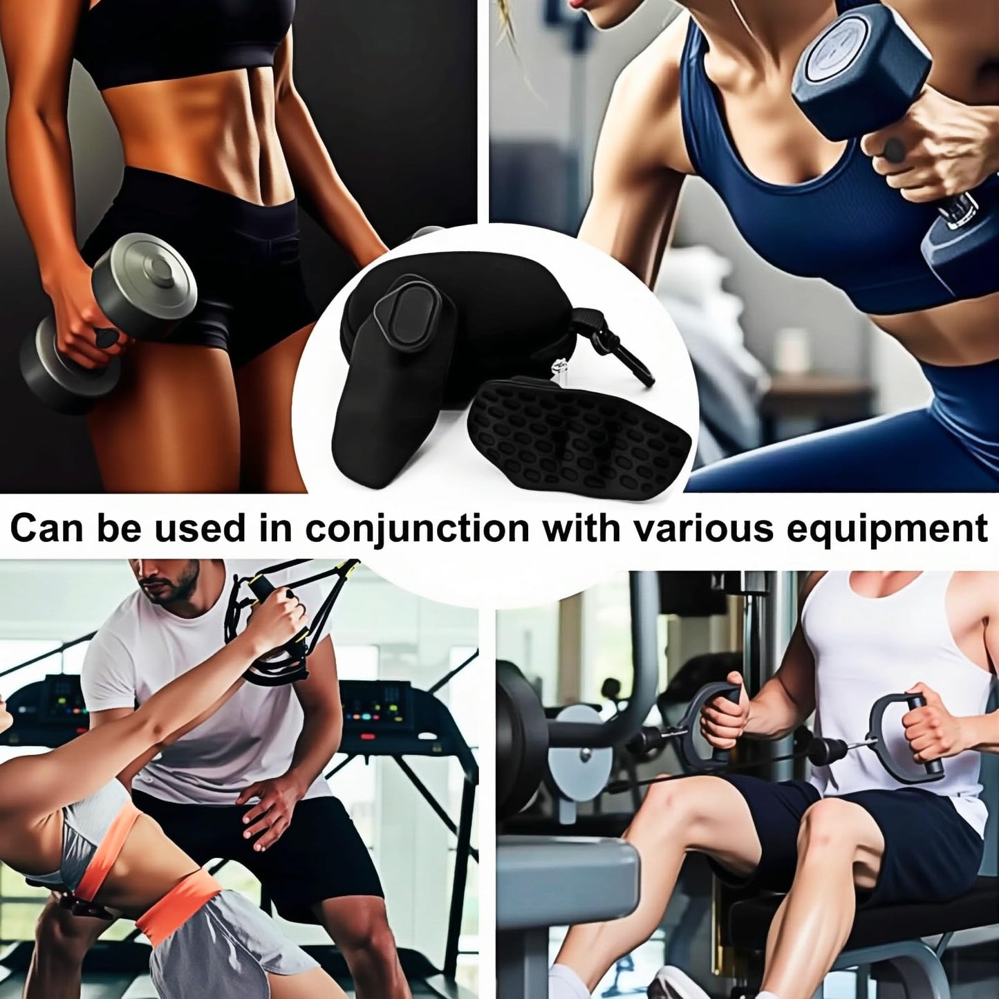 LoKovoXI Gym Grip Pads for Strength Training - Ergonomic Silicone Workout Grips for Weight Lifting, Pull Ups, Deadlift, Dumbbell & Kettlebell Exercise, Non-Slip Palm Protector Gloves for Men Women