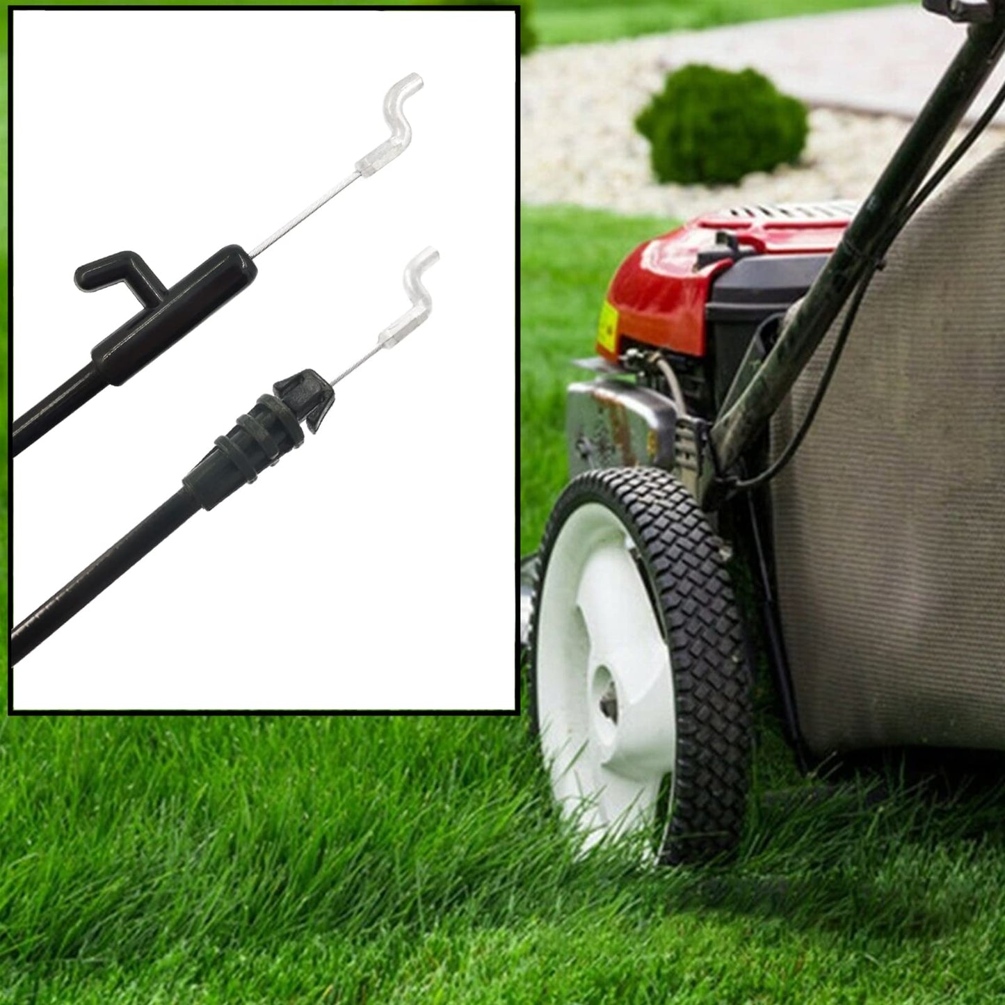 AILEETE Control Cable 946-04661A for MTD, Troy-Bilt, Craftsman, Yard Machines, Cub Cadet, Yard Man, Bolens, Murray Lawn Mowers, Replaces 746-04661, 746-04661A, 946-04661