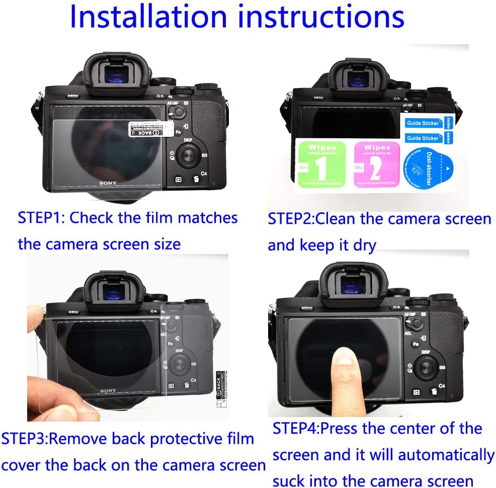 YRTIYO XT50 X-T50 X-S20 9H (3 Pack) Screen Protector Compatible for Fujifilm Mirrorless Camera, Tempered Glass