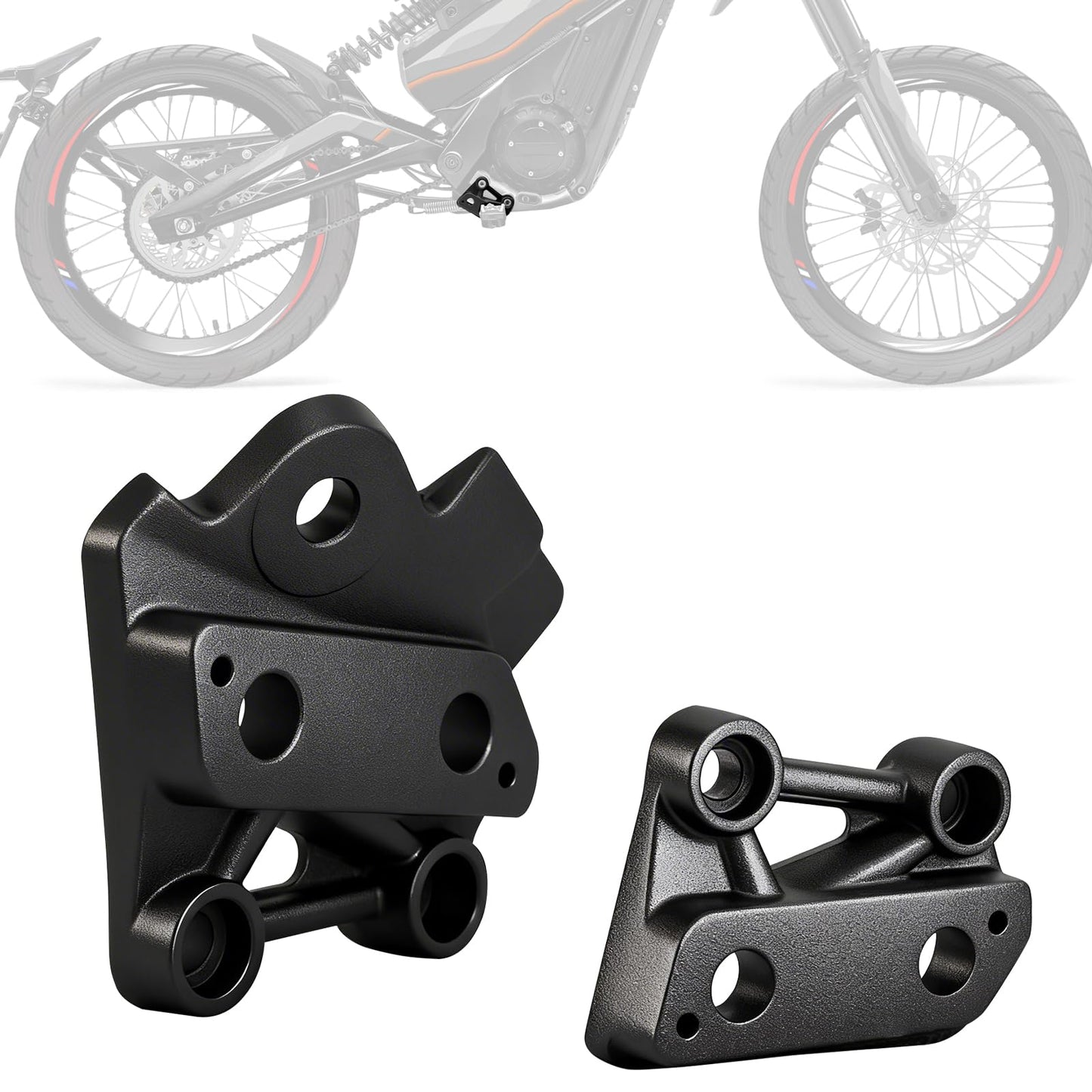 IUVWISN Foot Pegs Brackets for Talaria XXX X3/PRO Footpeg Holder Kits Pedal Bracket Support EBike Electric Dirt Bike Black