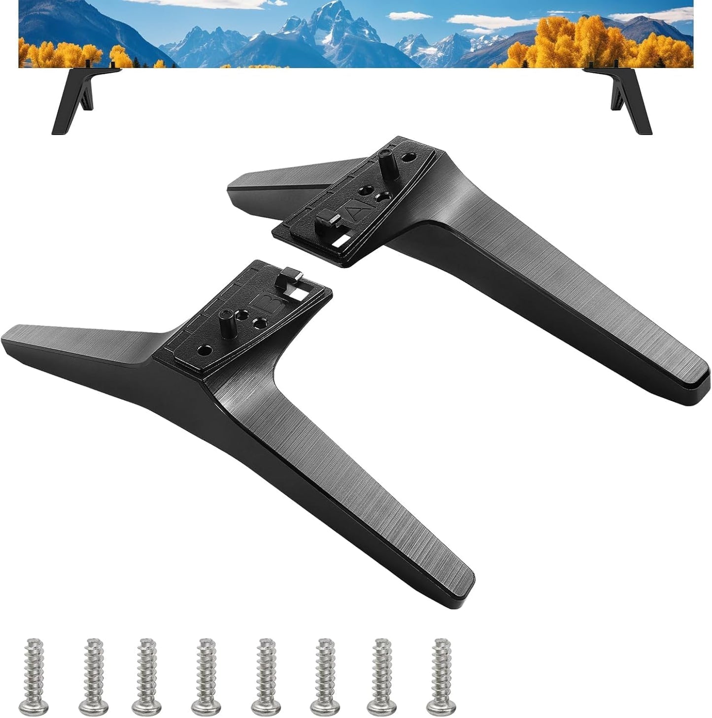 Qzanyee Life 49 50 55 Inch 55UK6500 55UM7300 55UN6900 55LJ5500UA 49UJ6300 49UK6300 49UN6900 50UM7300 for LG Tv Legs, TV
