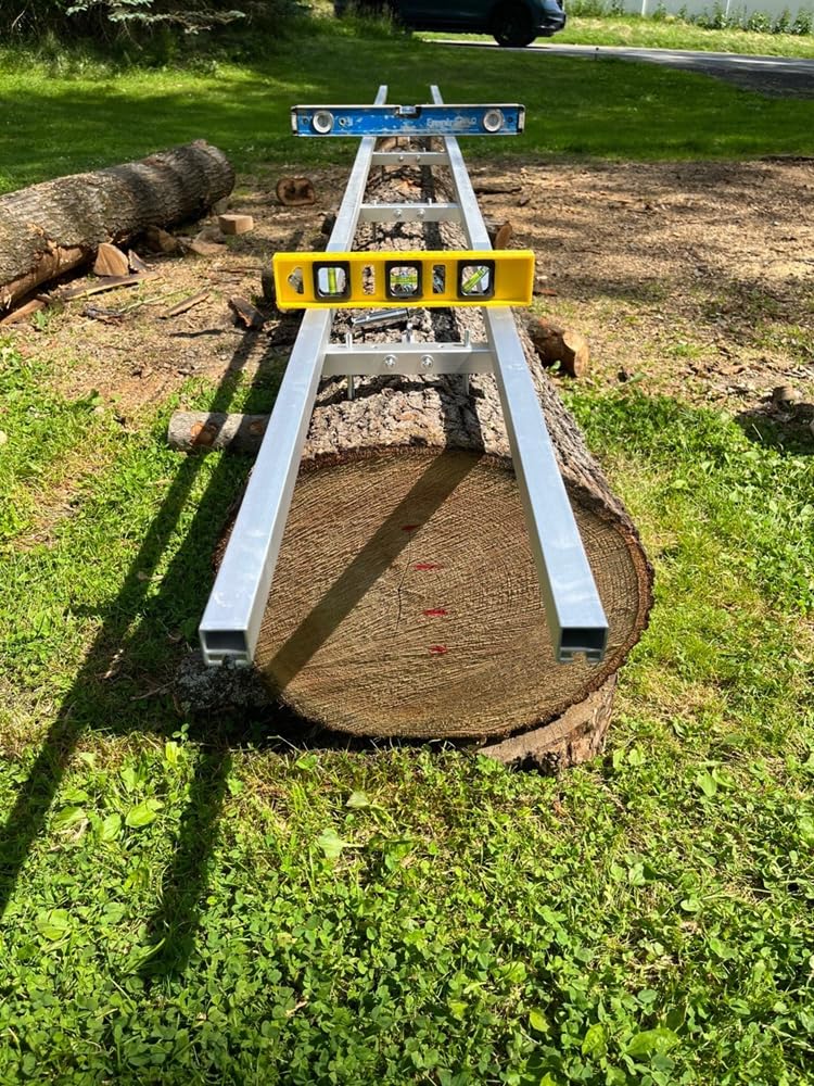 Portable Chainsaw Mill 36 Inches Planking Milling Bar Size 14 Inches to 36 Inches,with 9Ft Rail Mill Guide System