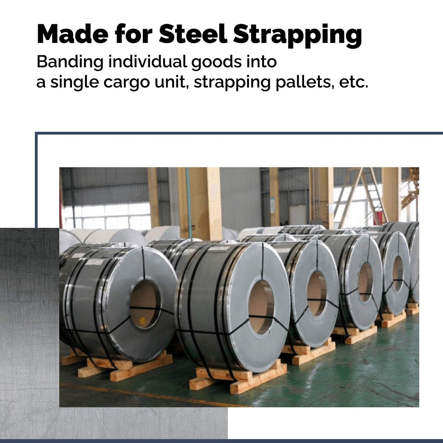 IDL Packaging S-298 Steel Strapping Tensioner for 3/4" to 1 1/4" Width Strapping - Heavy-Duty Banding Tool for Tight and Safely Packaging - Feedwheel Strapping Tool with Long Service Life