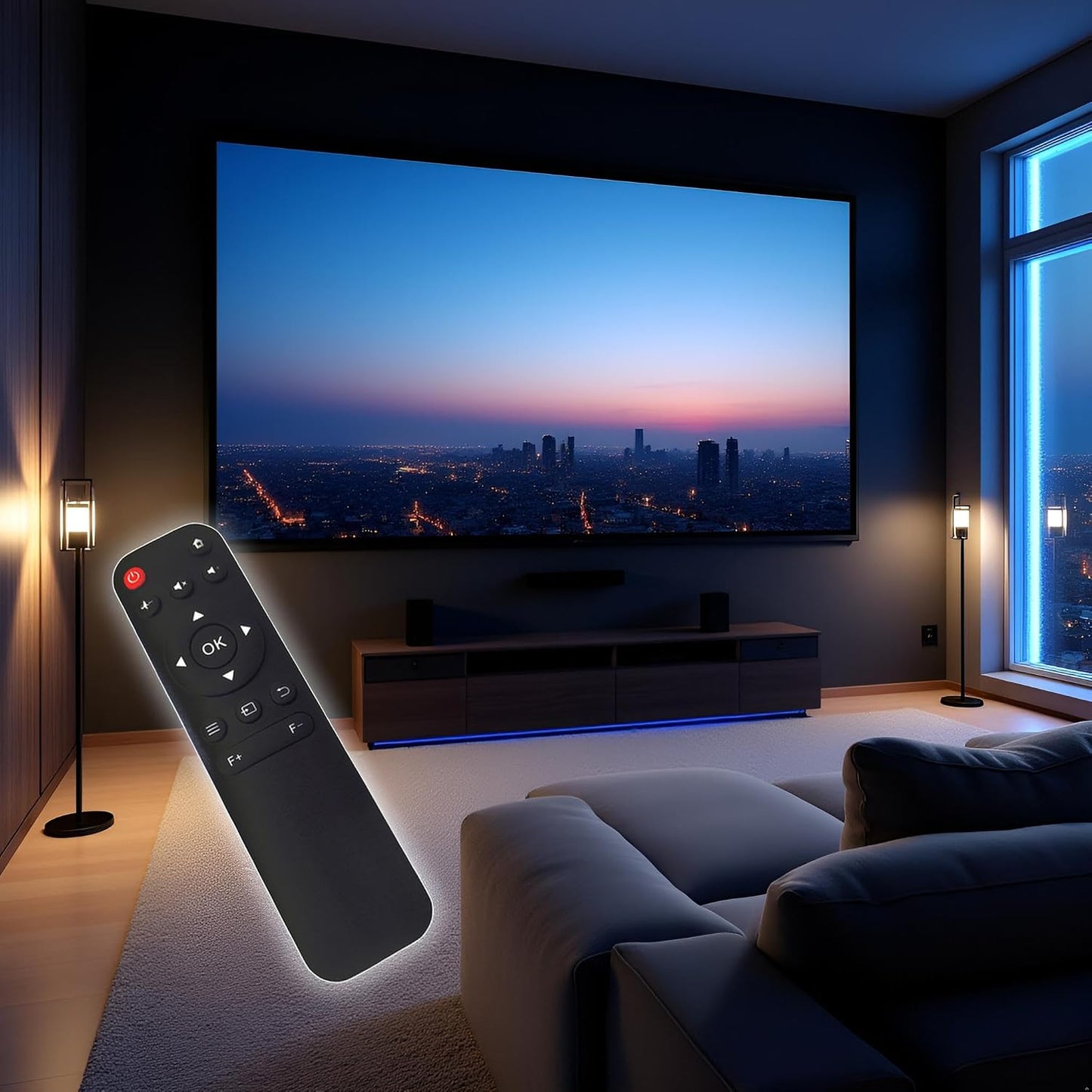 ZECARFA H1 P61 HY300 (X3-Remote) Mini Projector Remote Replacement Remote Control