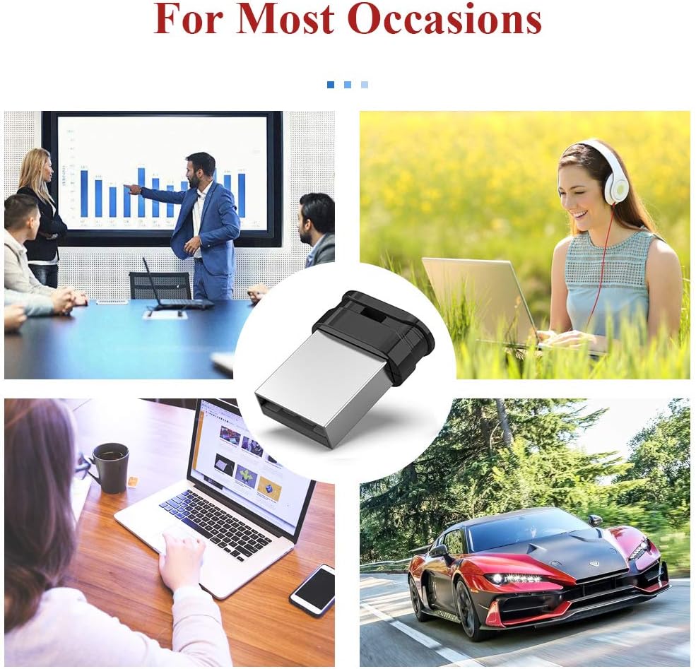 K&ZZ 64GB 2 Pack 2.0 (64GB, 2 Pack USB Flash Drive Ultra Slim Thumb Drive USB Memory Stick USB Drive Data Stick
