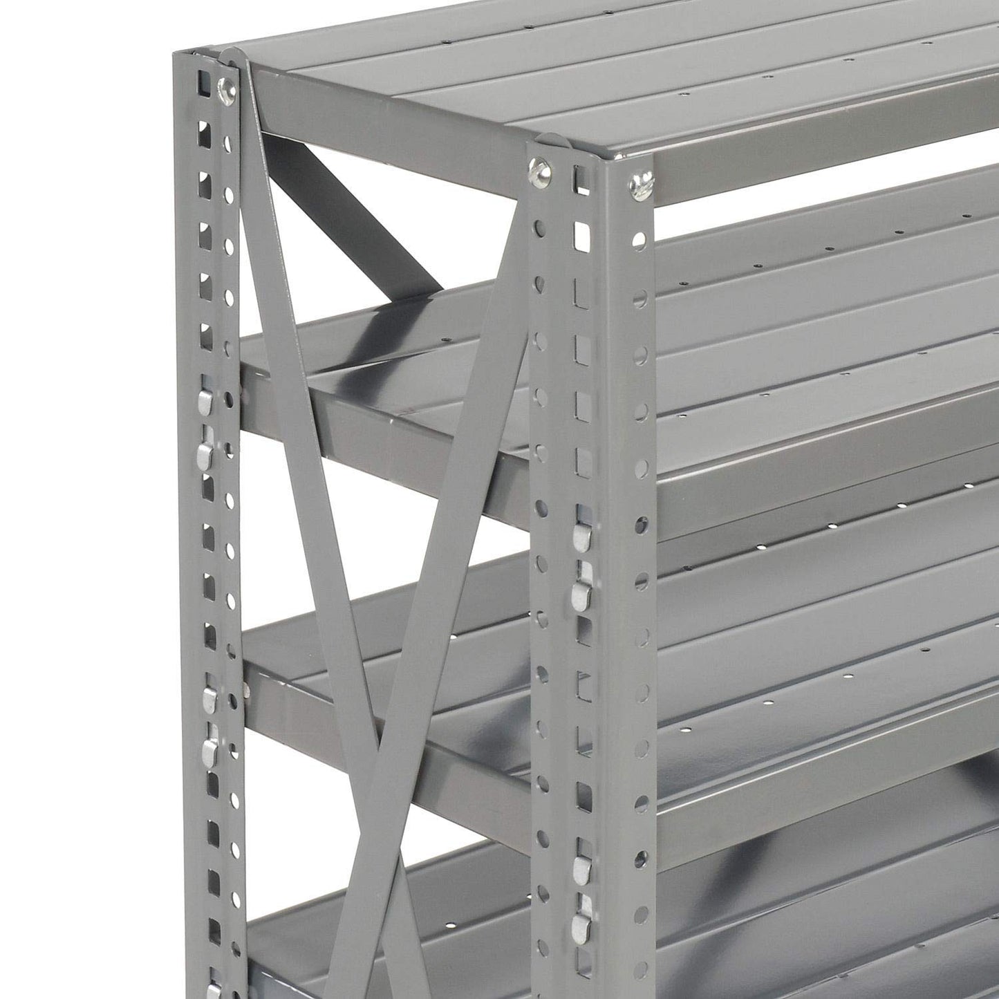 Global Industrial 7 Shelf Steel Shelving with (48) 4" H Plastic Shelf Bins, Yellow, 36" W x 12" D x 39" H, Single-Sided Open Shelving with 48 Plastic Shelf Bins