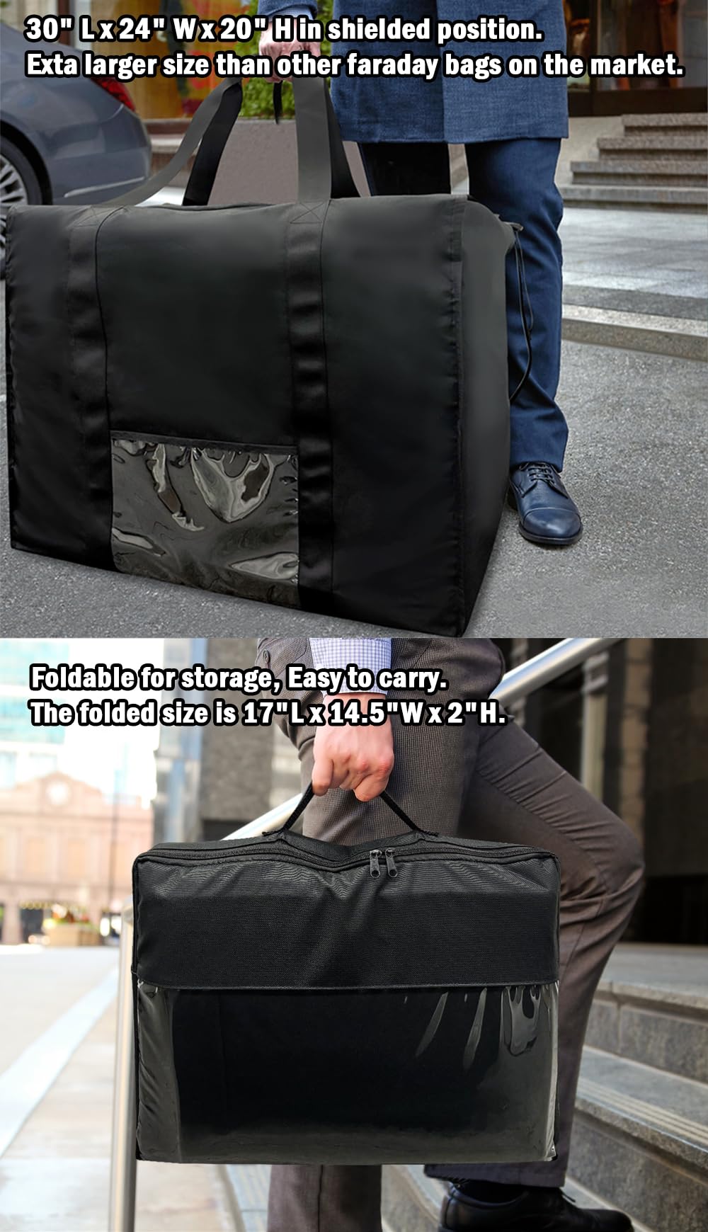 TINGMHUA Military-Grade Faraday Bag for Computer Towers & Large Generators for Electronics & Solar Pannels - Faraday Bag for Generator