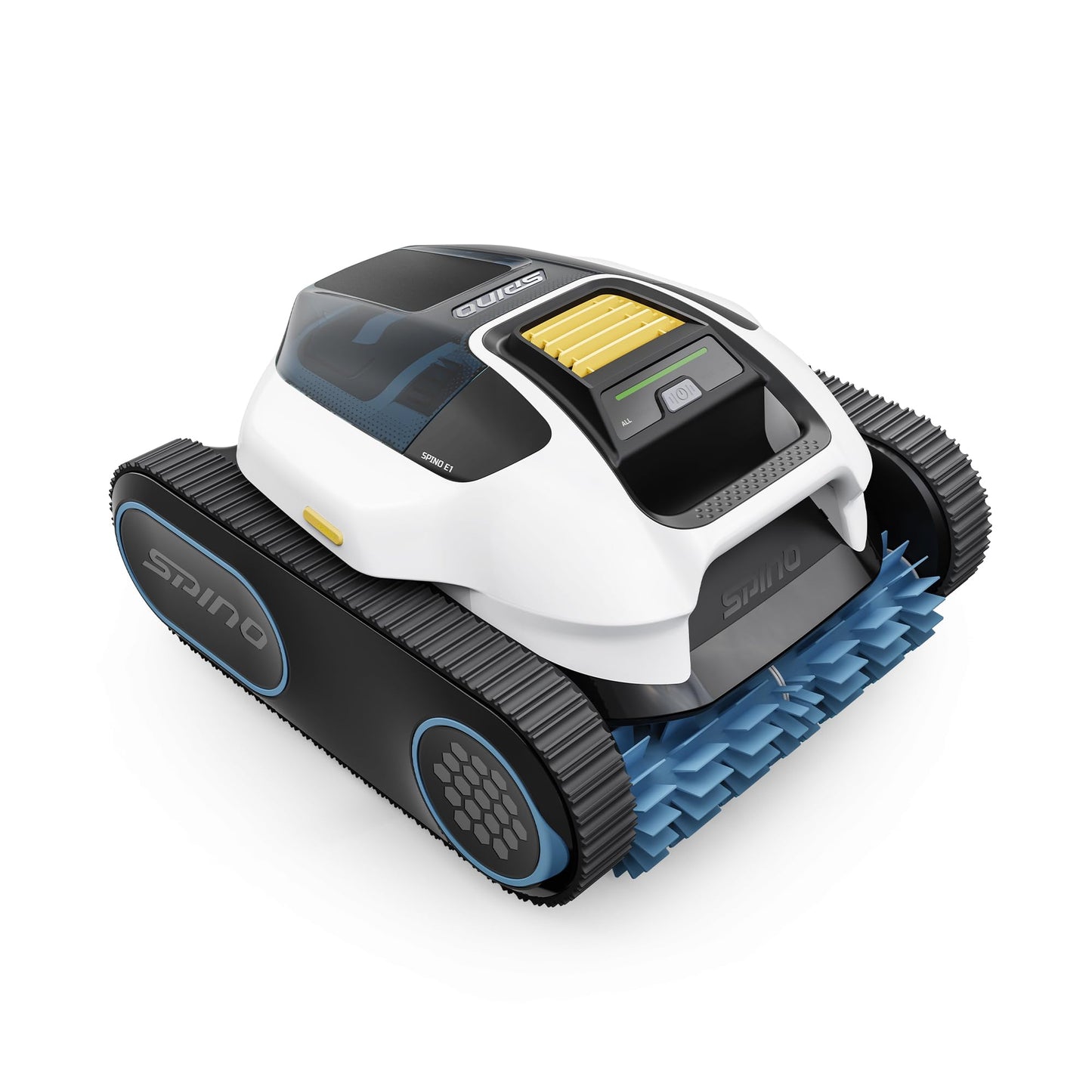 (2026 Upgrade) Spino E1 Cordless Robotic Pool Cleaner, Pool Robot for Wall & Waterline Cleaning, Smart Arc Path for Pools up to 1,600 Sq.ft, Up to 210 Mins Runtime, with 5 Modes, APP Control