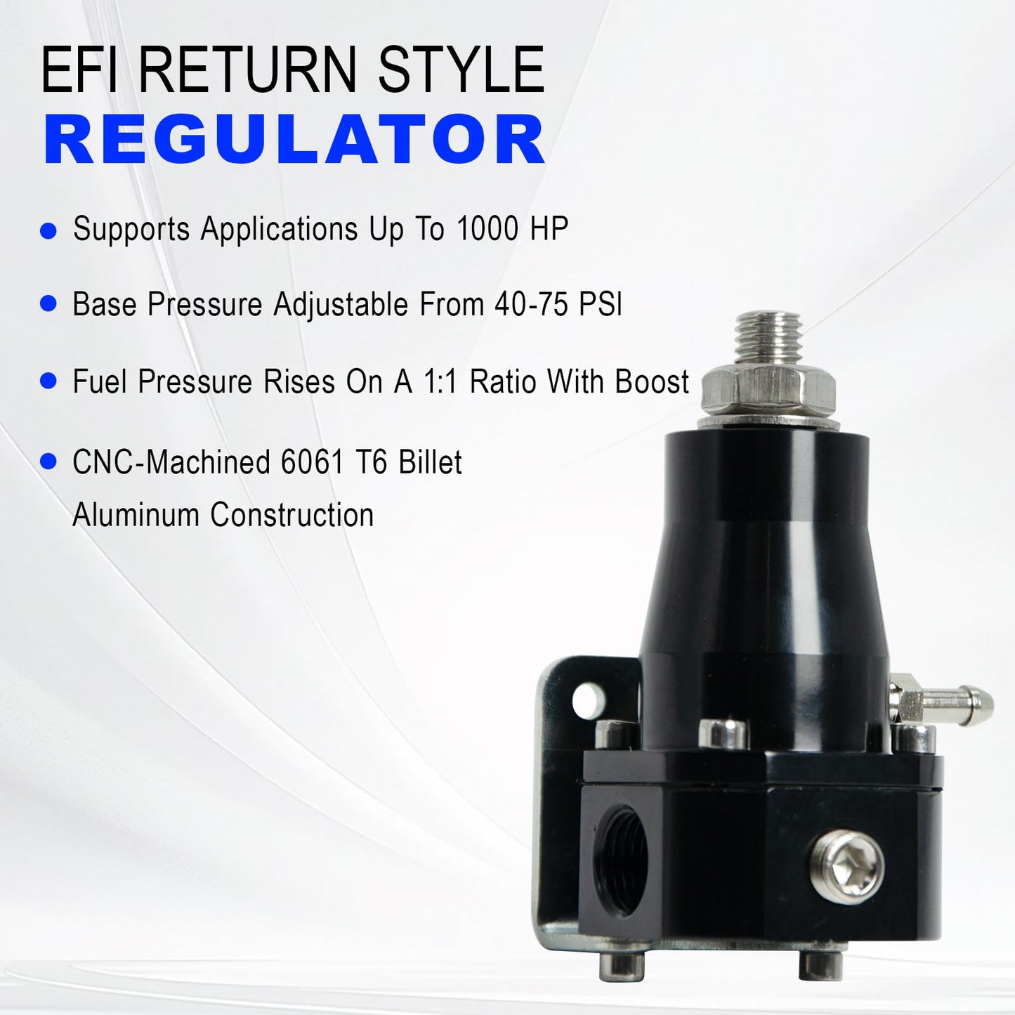13129 Regulator, EFI Bypass, Adjustable (2) -6 inlets, (1) -6 bypass