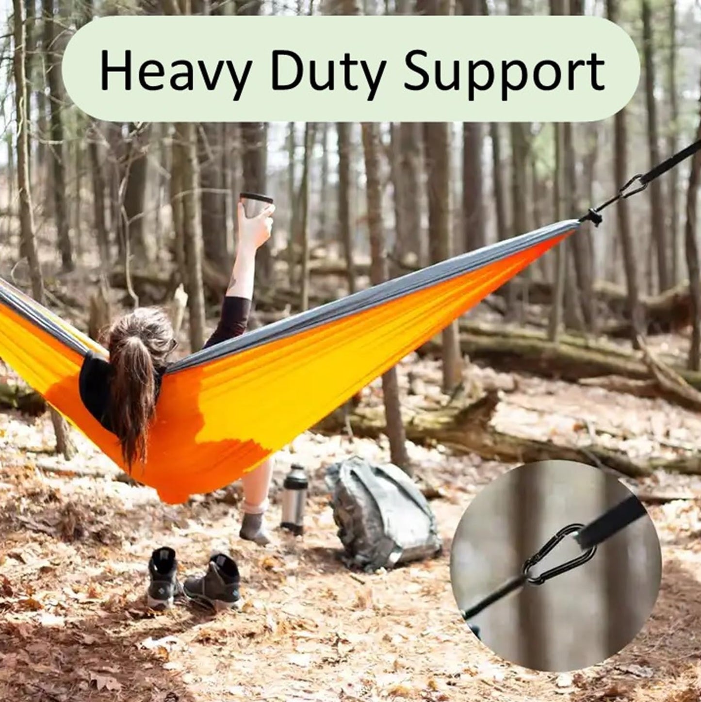 Branded Boards Black & Silver Zinc-Galvanized Heavy Duty Bushcraft Carabiner Spring Snap Clip Link Hooks 200-500lb Load 2, 6 & 12 Packs (Black-5cm-6 Pack)