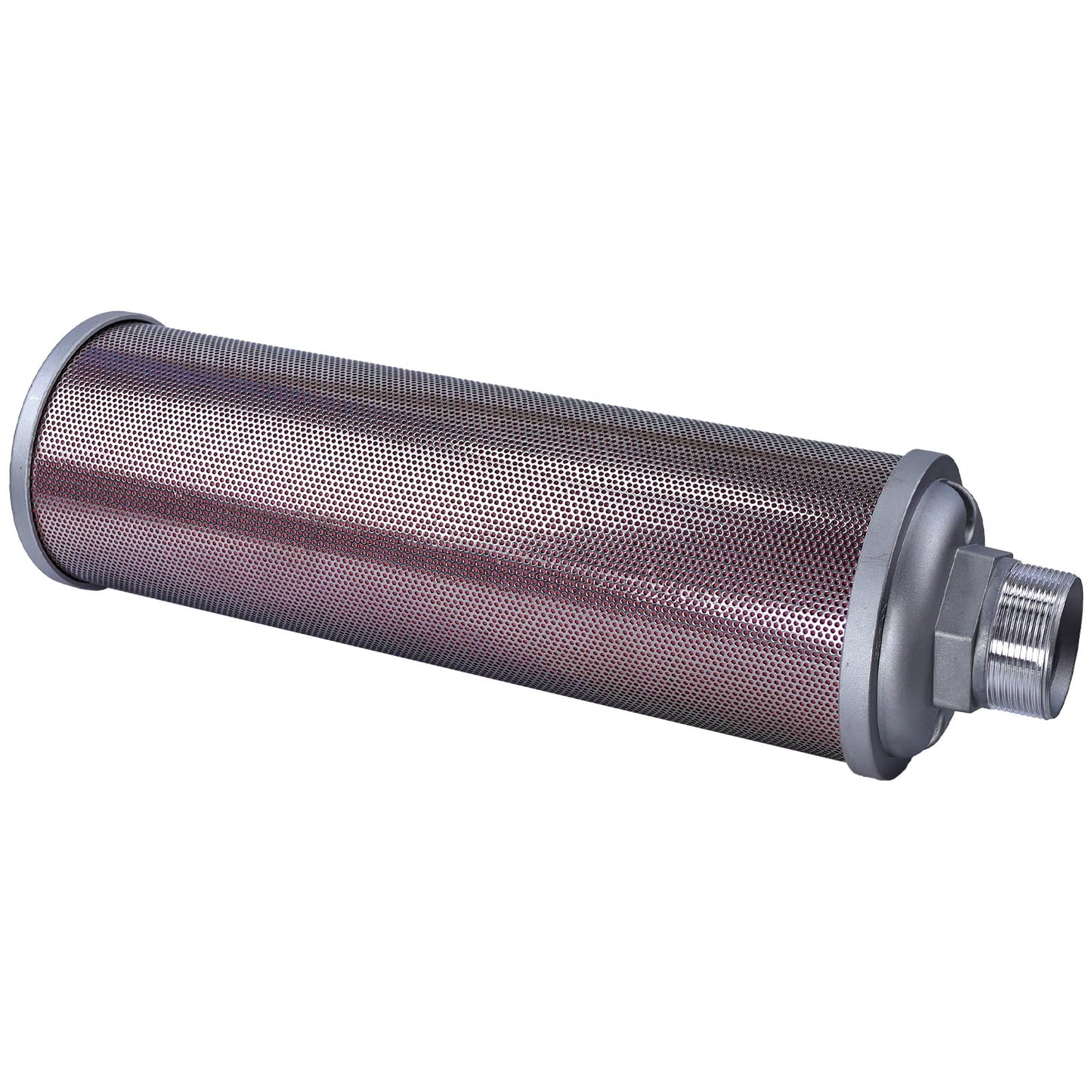 XY-20 Air Compressor Muffler 2" NPT Air Exhaust Muffler Silencer for Compressor Dryer Compressed Air Equipment and Systems, Single Chamber 145 PSI, Replacement Part
