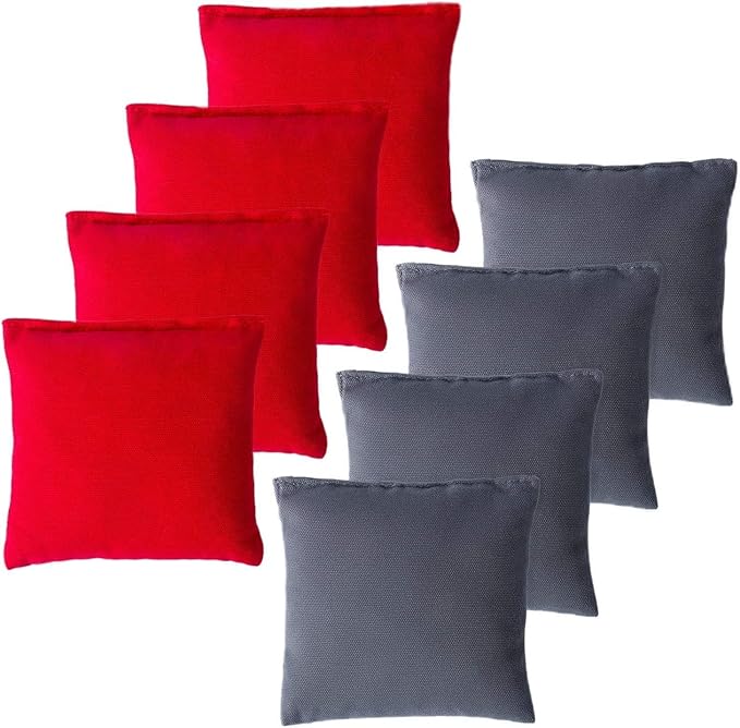 Set of 8 Regulation Cornhole Bags Double Sided, Weather Resistant Bean Bags for Cornhole Toss Game, Corn Hole Beans Bags with Tote Bag