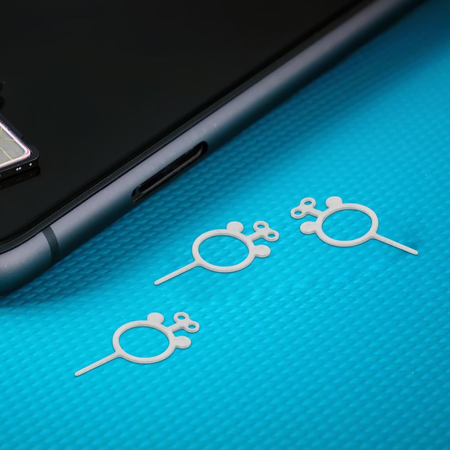 400pcs Set LALAFINA Sim Card Removal Pin and Ejector Tool Metal Mobile Phone Sim Card Extractor Pins for Smartphones