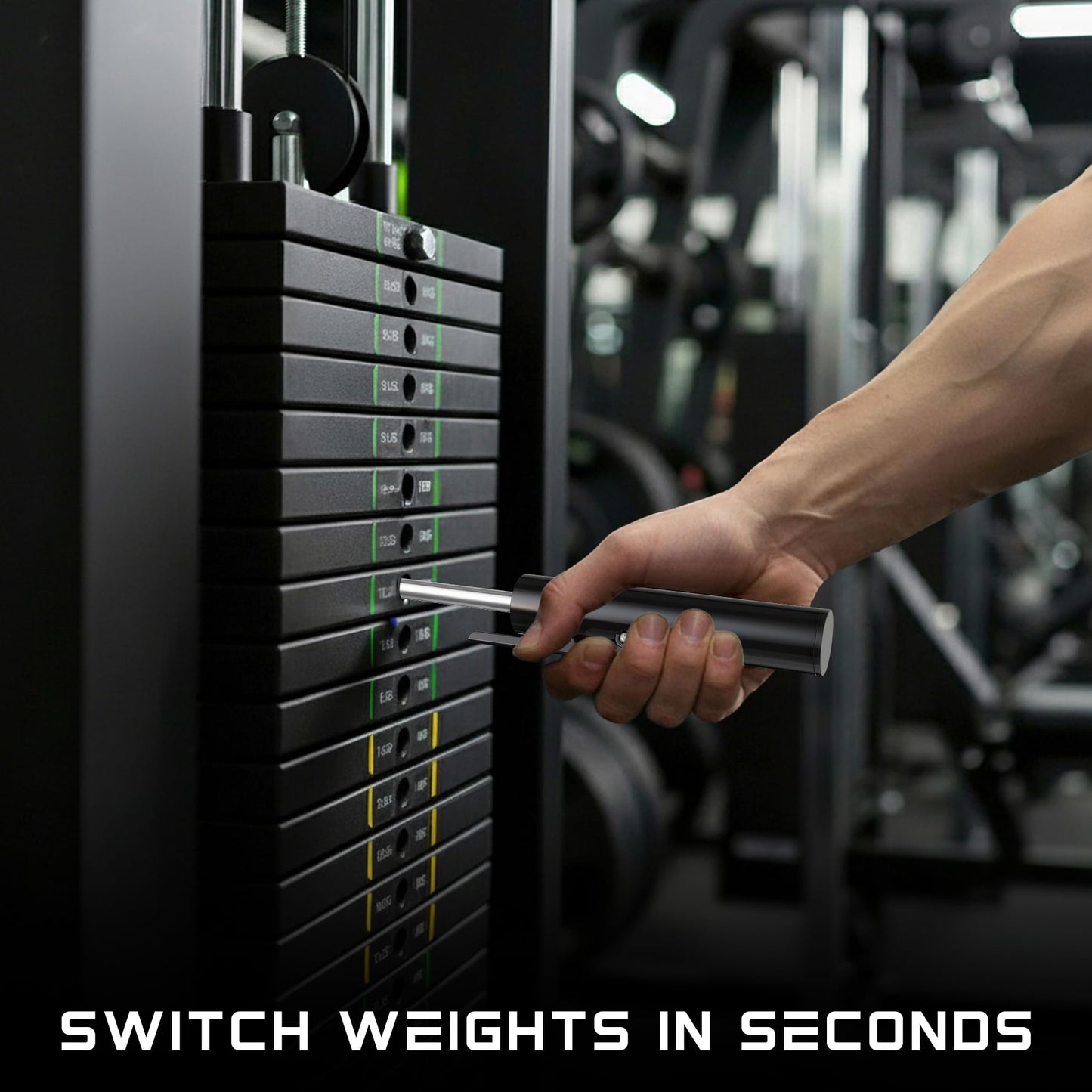 AMWBSR Upgraded Drop Set Pins for Gym - Quick Release Weight Stack Pins for Gym Strength Training Equipment Accessories, Easy Transition to Lower Weights for More Reps, Universal Fit