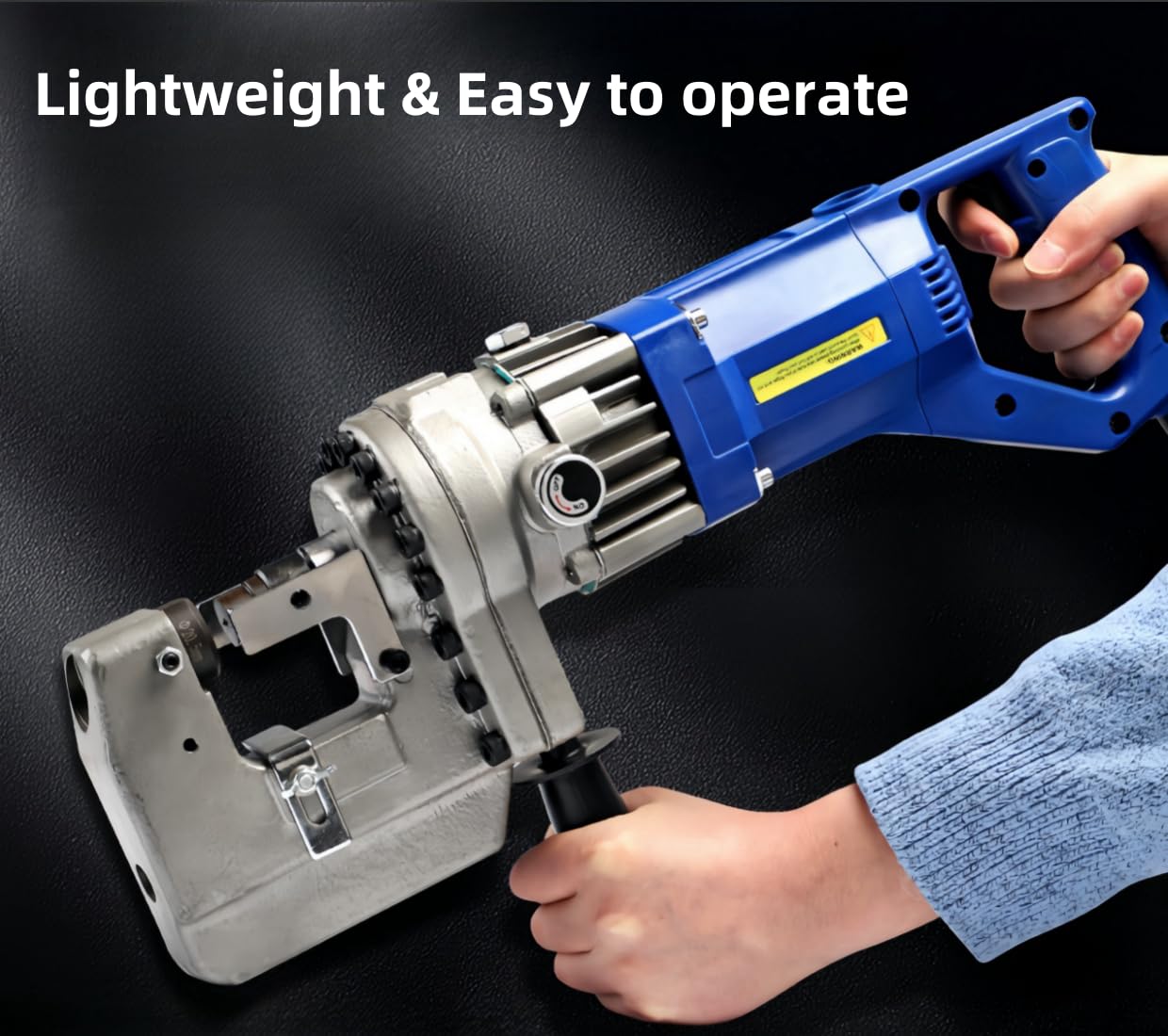 1800W Electric Hydraulic Hole Puncher, Hydraulic Press Punching Tool, Metal Copper Hole Punching Machine with 1/4" 3/8" 1/2" 11/16" 4/5" Dies for Steel Iron Aluminum Copper Sheet
