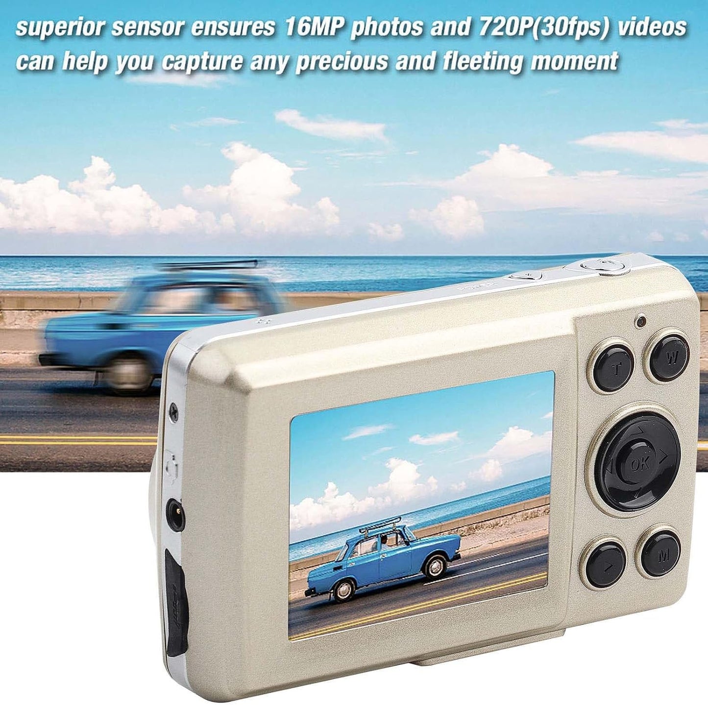 Zerone 16MP 720p BAFOVY Digital Video Camera, HD Camcorder, Portable Mini Digital Camera for Teens Children Beginners