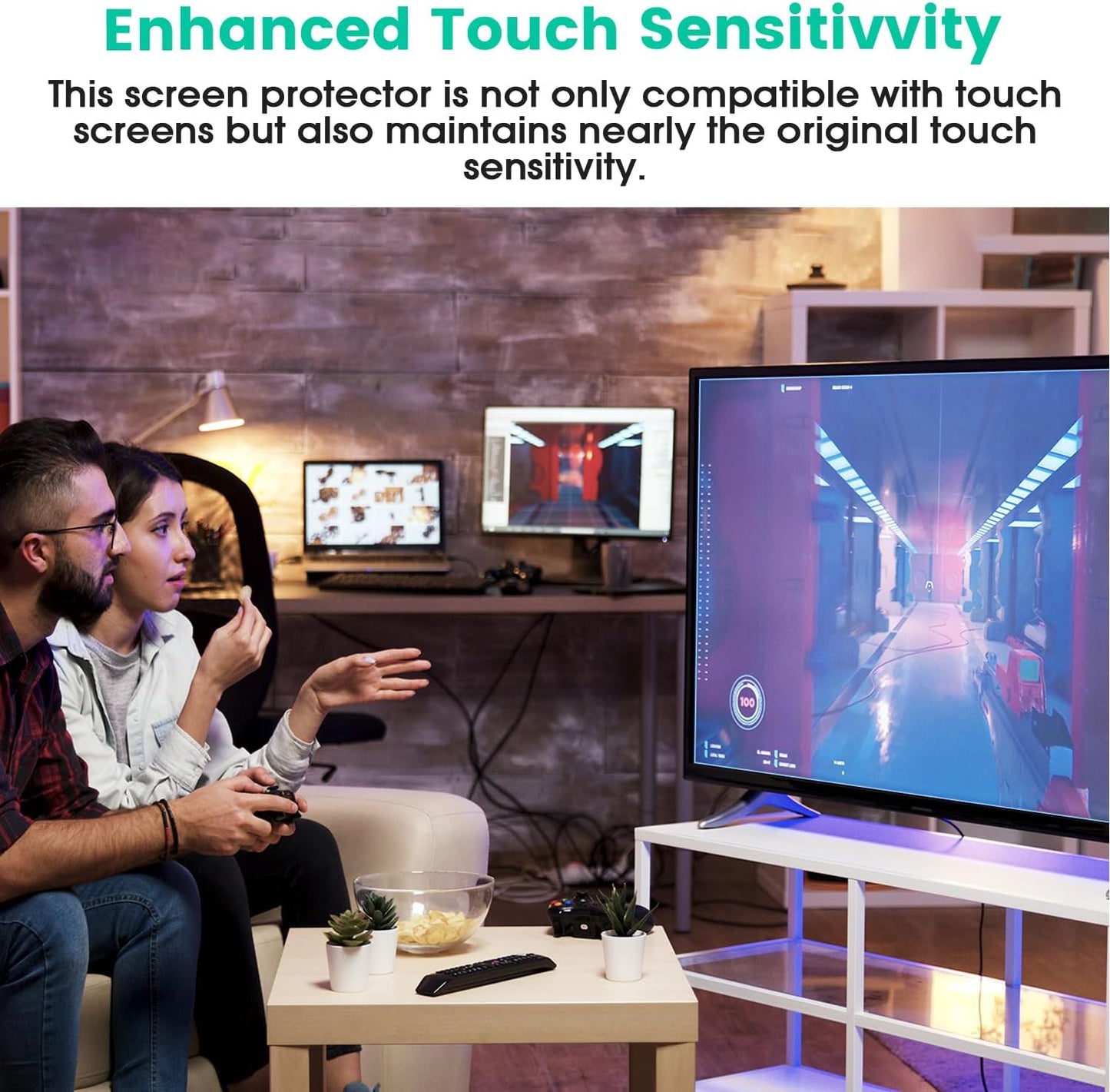 32 Inch 16:9 32" 4K F FORITO Anti Blue Light Matte TV Screen Protector, Eye Protection Anti Glare Computer Screen Cover