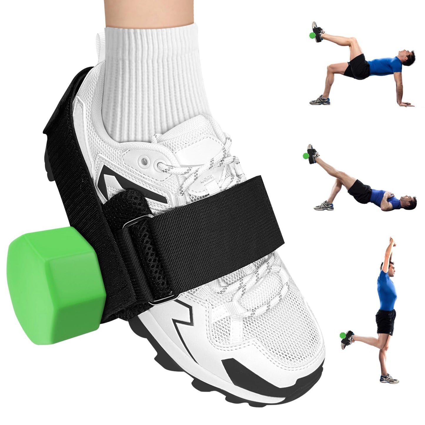 Dumbbell Foot Attachment- Adjustable Ankle Weights Strap for Leg Workouts, Home Gym Equipment - Perfect for Hamstring Curl, Shin Splint Relief, Monkey Feet Weight Lifting - Leg Weights for Men & Women 1PCS
