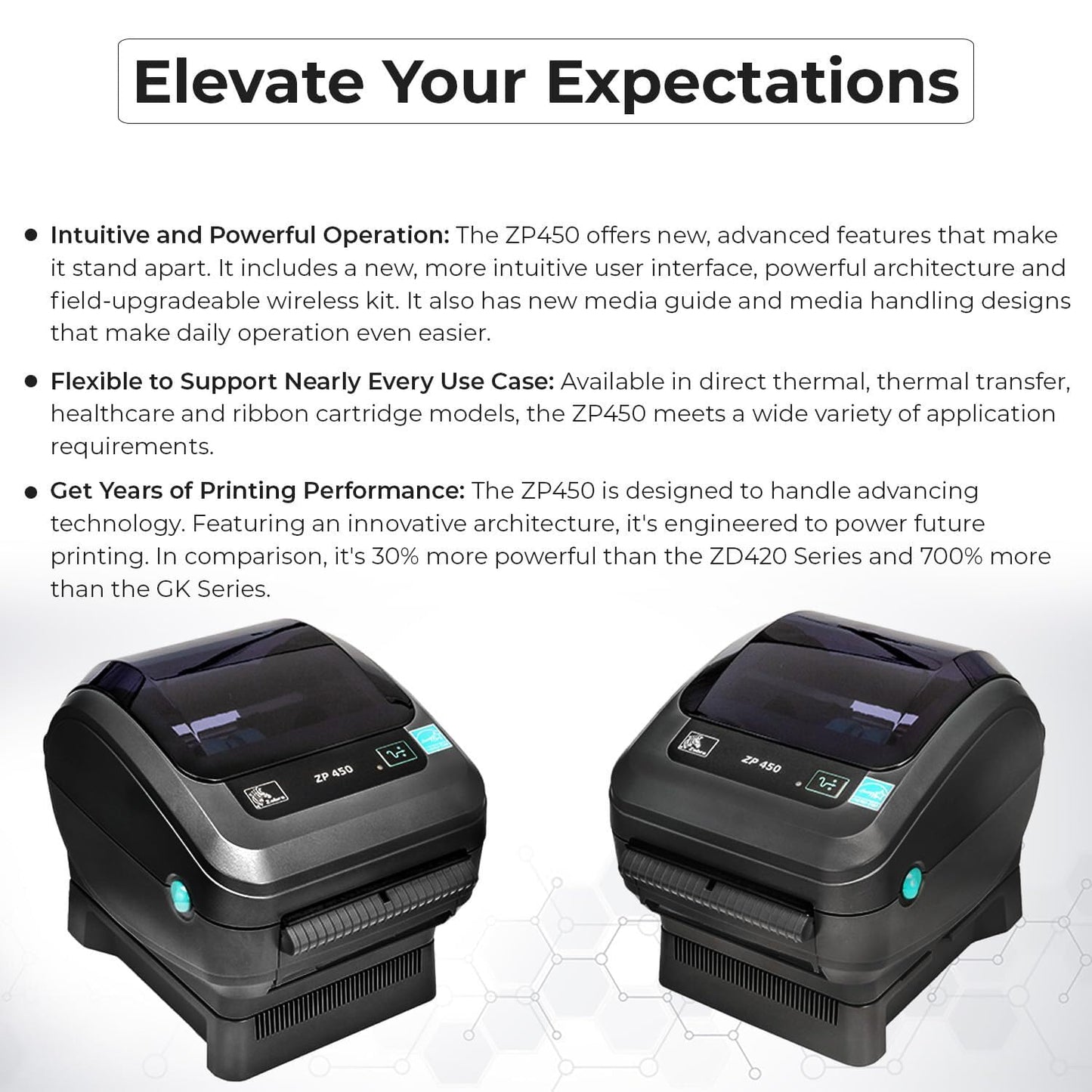 Zebra ZP450 Thermal Label Printer – 4x6 Direct Thermal Shipping Label Printer, USB Barcode & Address Label Maker for Small Business, Warehouse & Online Sellers (Renewed)