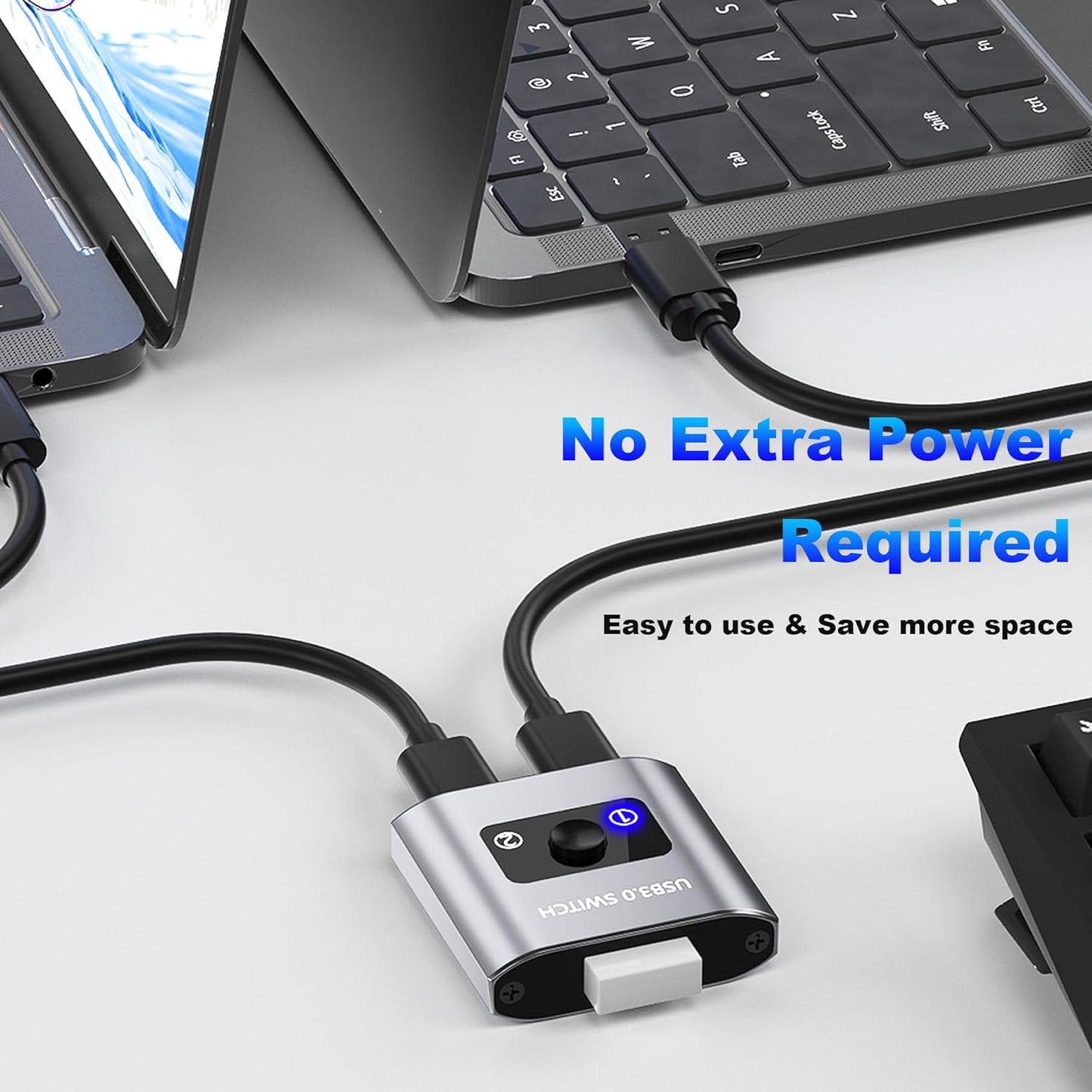 AUKOKIOULA 3.0 1 2 2 1 2 USB Switch Selector. Bi-Directional in Out/ in Out, Share USB Devices Between Computers