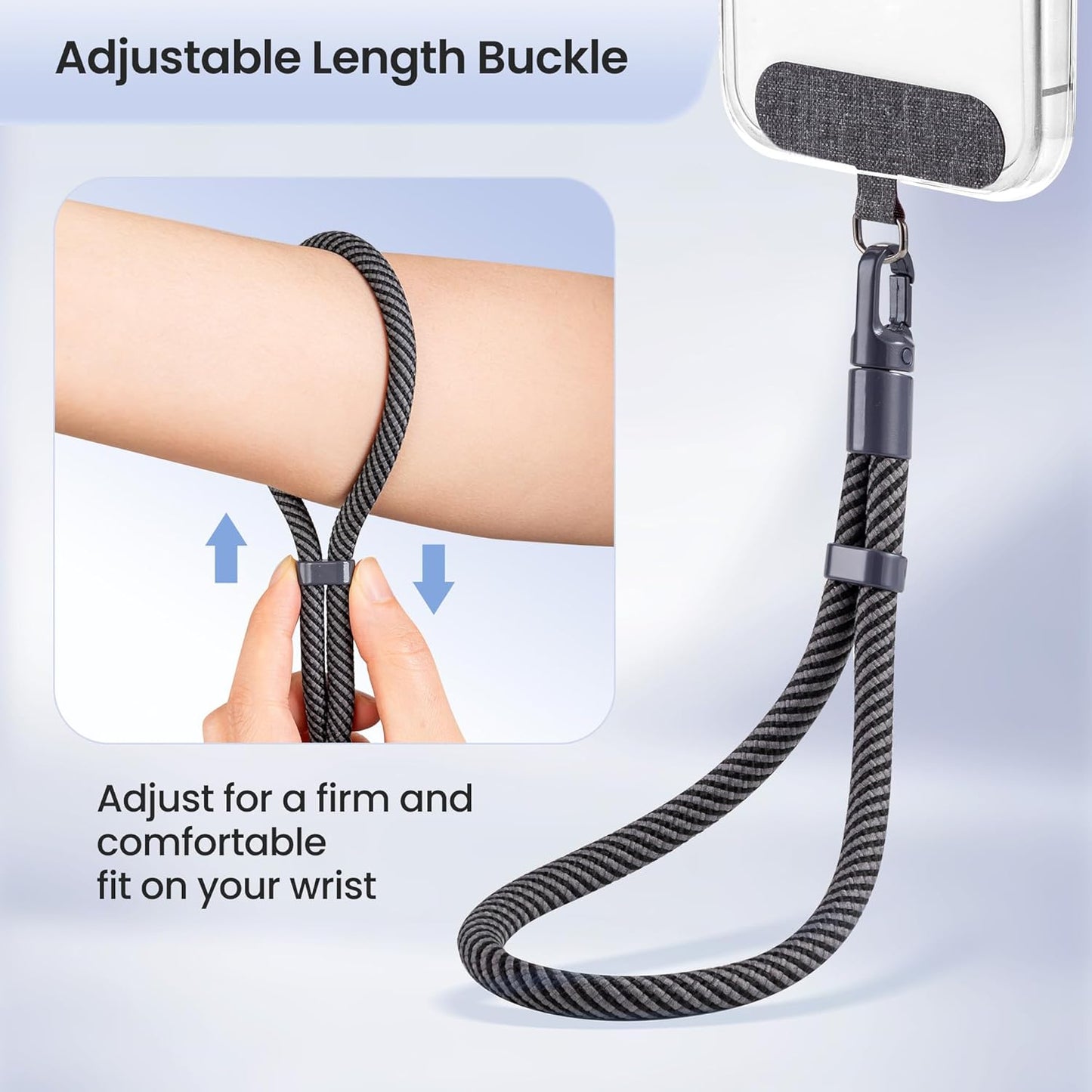3 Pack 360Rotating takyu Phone Lanyard, Adjustable Phone Wrist Strap Chain with Tether Tabs, Wristlet Keychain Strap