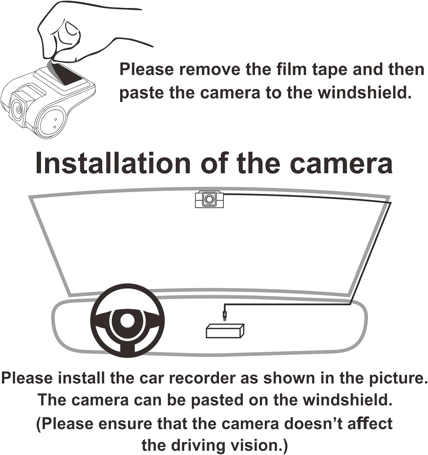 MAVYULQEF 1080P Dashboard Camera for car Radio with High Definition Night Vision DVR