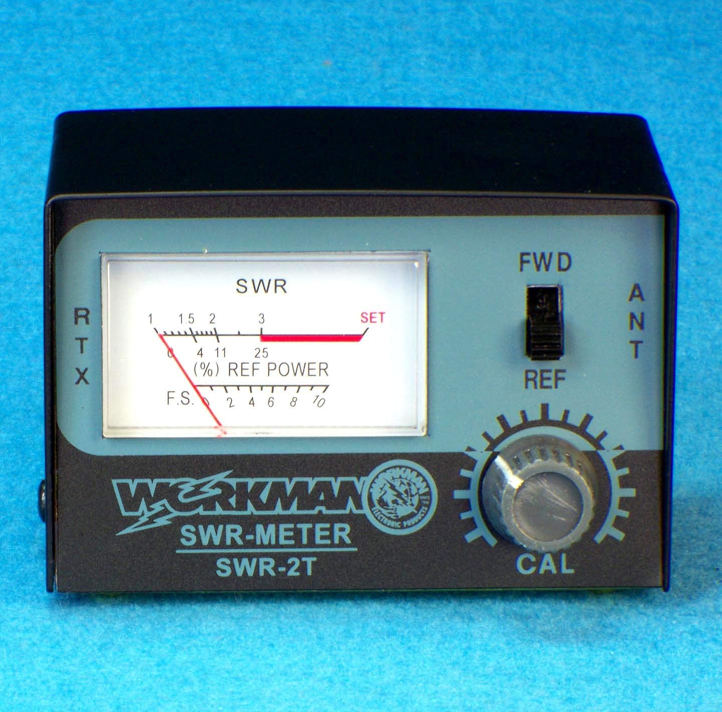 Workman 3' SWR2T CX-3-PL-PL SWR METER for CB Radio Antennas with Jumper cable