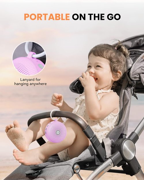 Dreamegg Baby Sleep Soother - Portable White Noise Machine with 21 Soothing Sounds | Ideal for Home & Travel