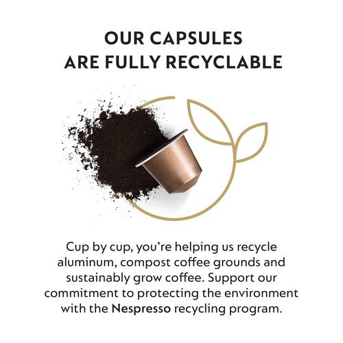 Nespresso Cosi Espresso Coffee Capsules - Mild Roast, 50 Count Pods for Perfect Brews