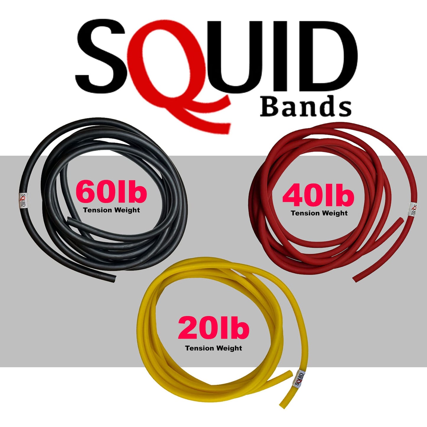 SQUID BANDS, Wrestling, Jiu Jitsu, Judo, Grappling, MMA, Boxing, Muay Thai, Solo Training, Resistance Band. (Large)