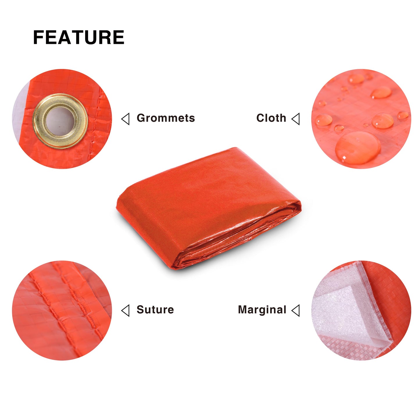 6' x 25' Concrete Curing Blanket, Multipurpose Use Tarp Waterproof Keepwarm Blanket Tarpaulin, Thickness 3.6 Millimeters