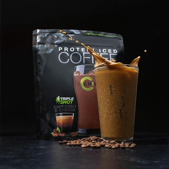 Chike High Protein Iced Coffee Sampler Pack and Triple Shot Bundle, 20 G Protein, 2-3 Shots Espresso, 1 G Sugar, Keto Friendly and Gluten Free, 14 Serving Bag and 6 Sample Packets, 20 Servings