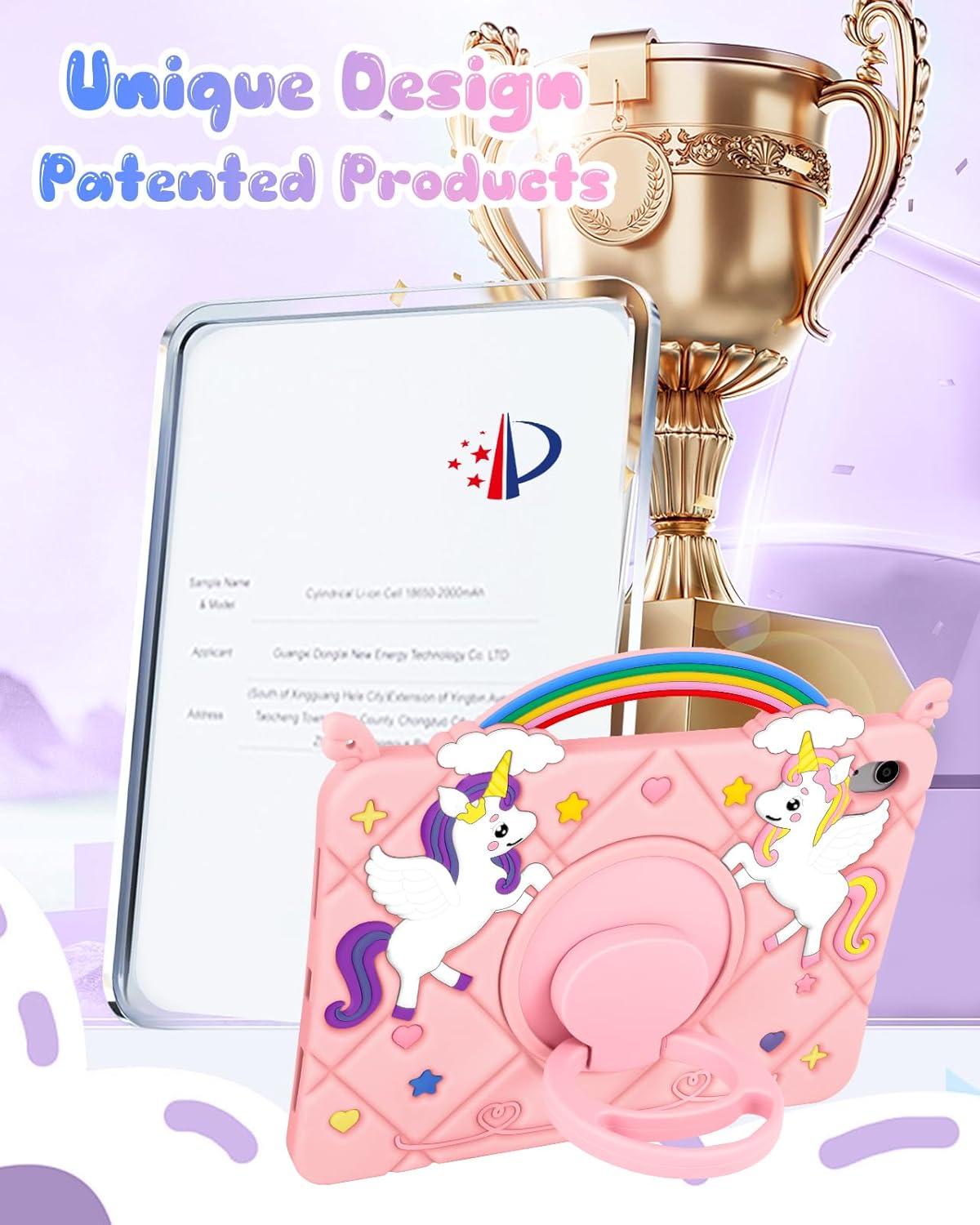 Uppuppy A16 Case/10th 10.9 Inch 2022 3D 11th 11 Inch 2025 for iPad Generation Case - Girls Teens Cute Cartoon Tablet
