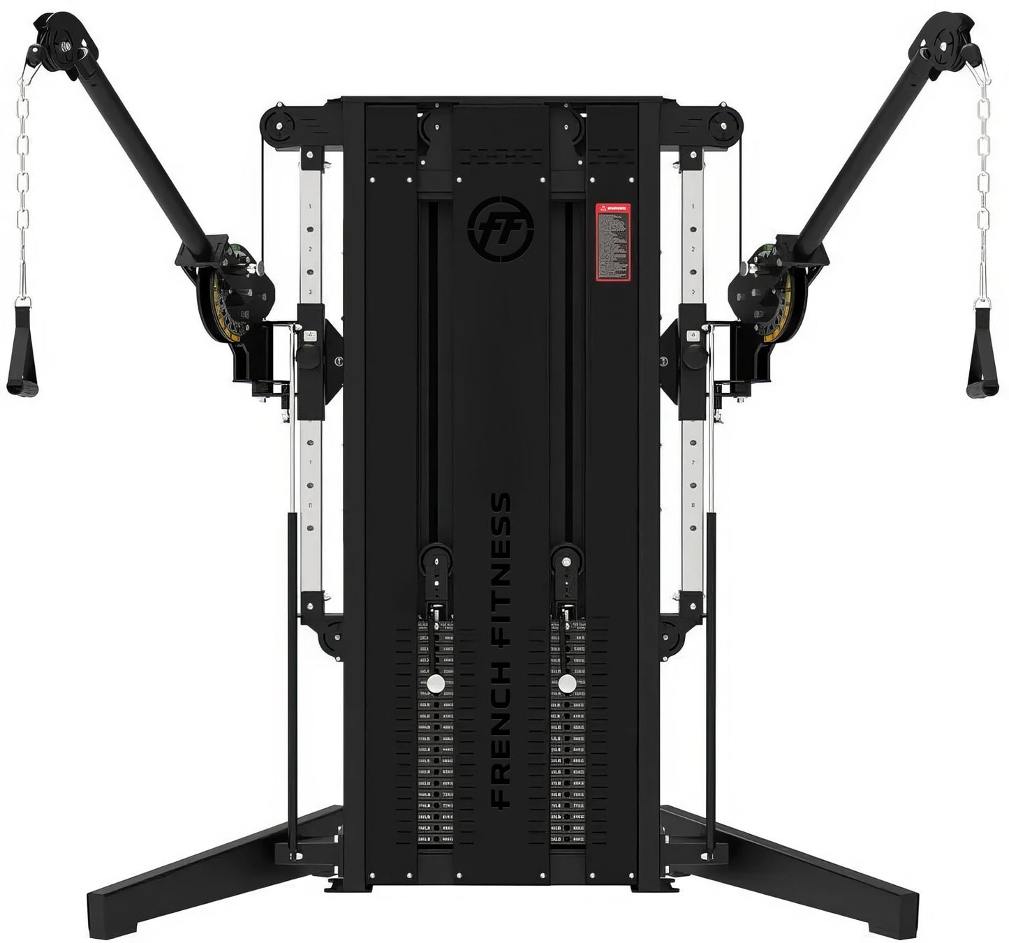 French Fitness Newport Dual Cable Crossover Functional Trainer Machine | Adjustable Functional Trainer with Independent Arms, 198 lbs Dual Weight Stacks, Wheelchair Accessible